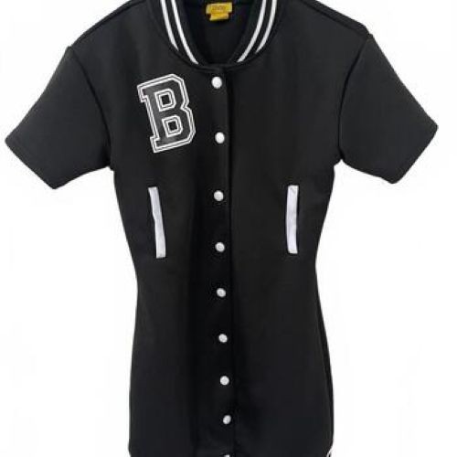 Daisy Varsity Baseball Jersey Dress Varsity Letter B-Women-S
