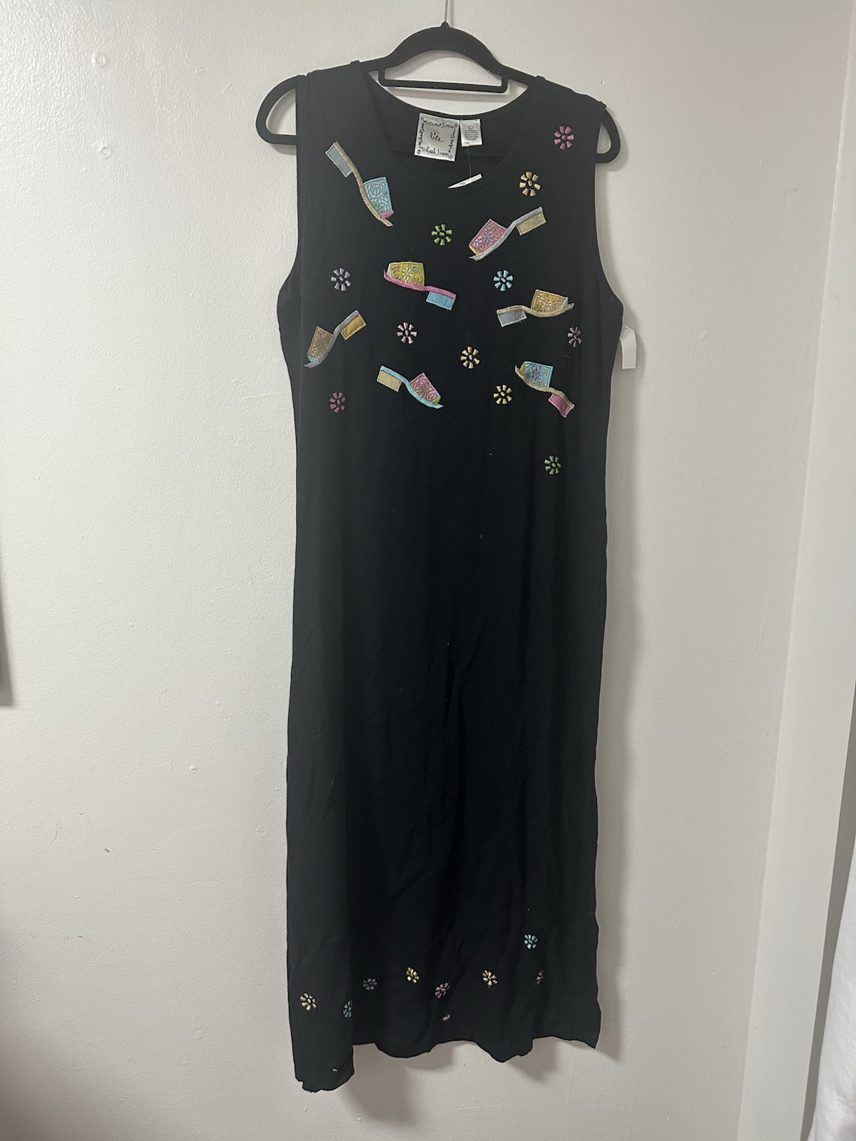 ICONIC NWT Michael Simon Set Shoe Print Embroidered Button Down And Dress