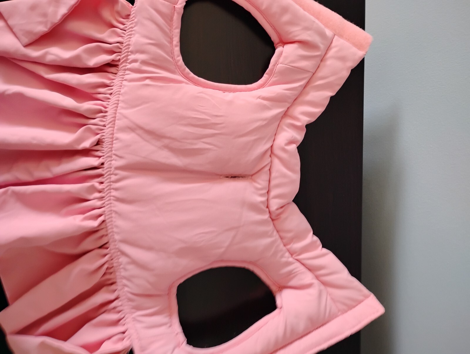 Doggie Dress Pink Ruffle with Rhinestone Bow Size Small