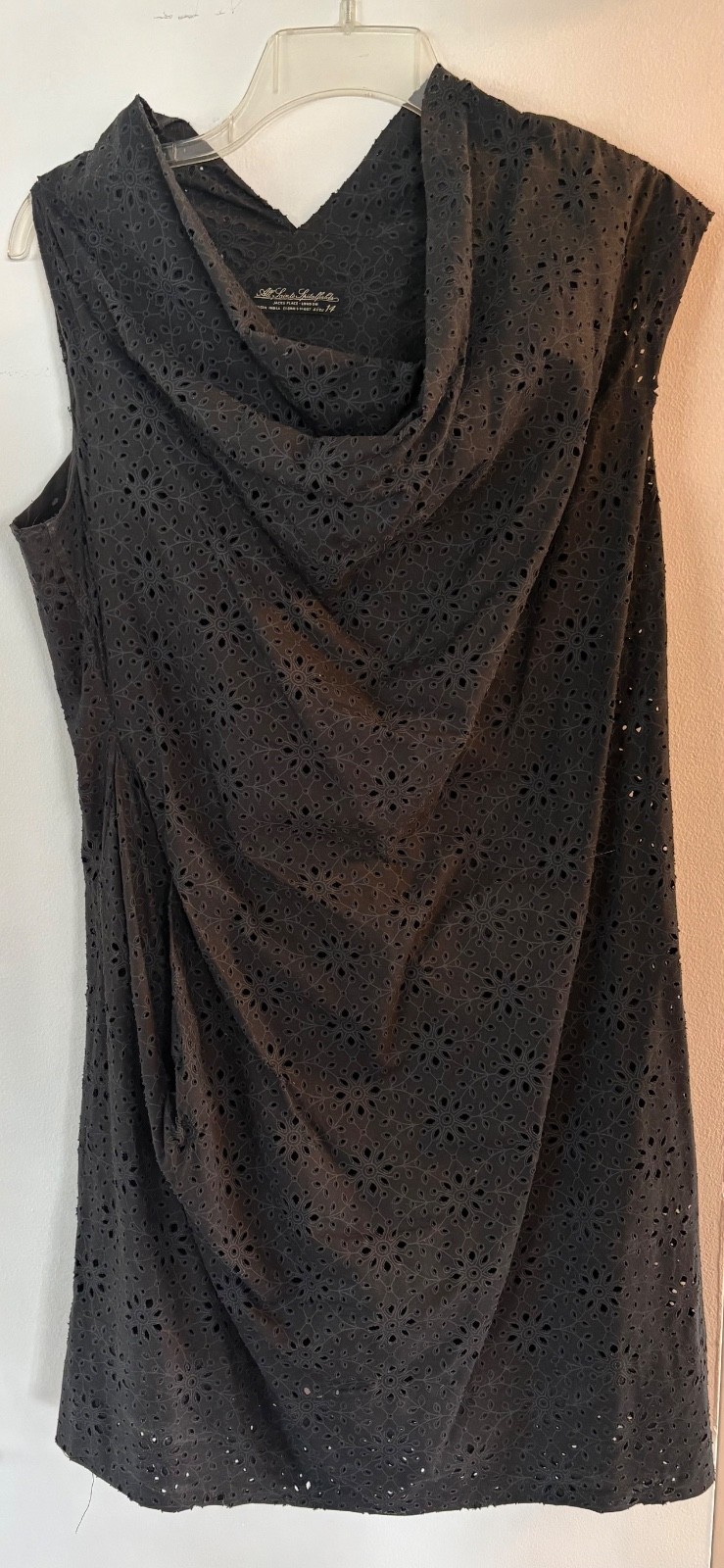 All Saints Spitalfields Navy Eyelet Dress Sz. EU-14 / US-10