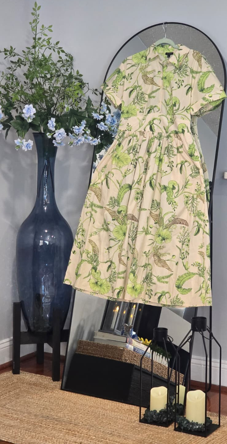 Talbots maxi summer dress (size 8/M) with pockets/elastic waist Brand new w/tags