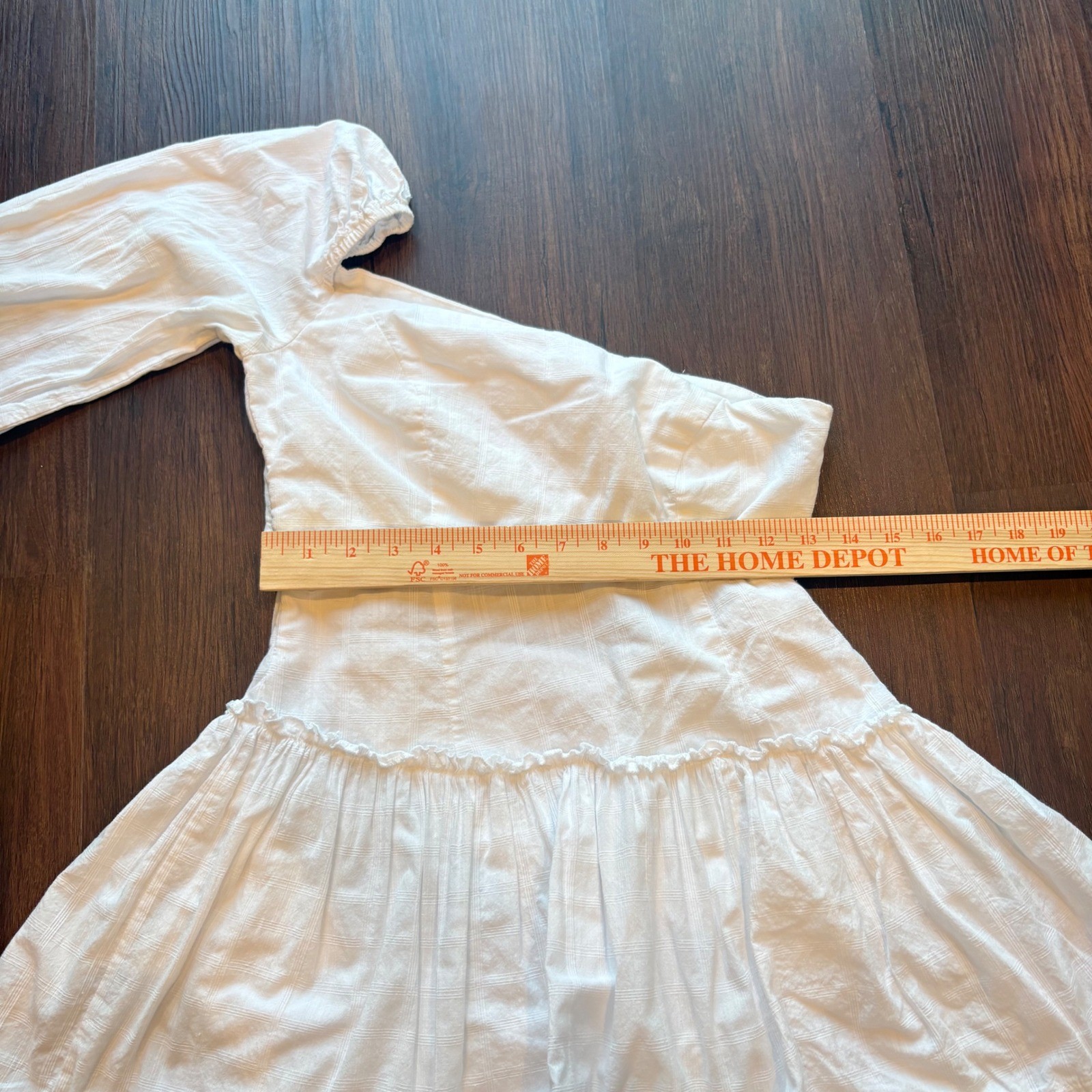 ♾️White One Shoulder Ruffle Mini Dress Statement Boho Seven Wonders Sz XS/4♾️
