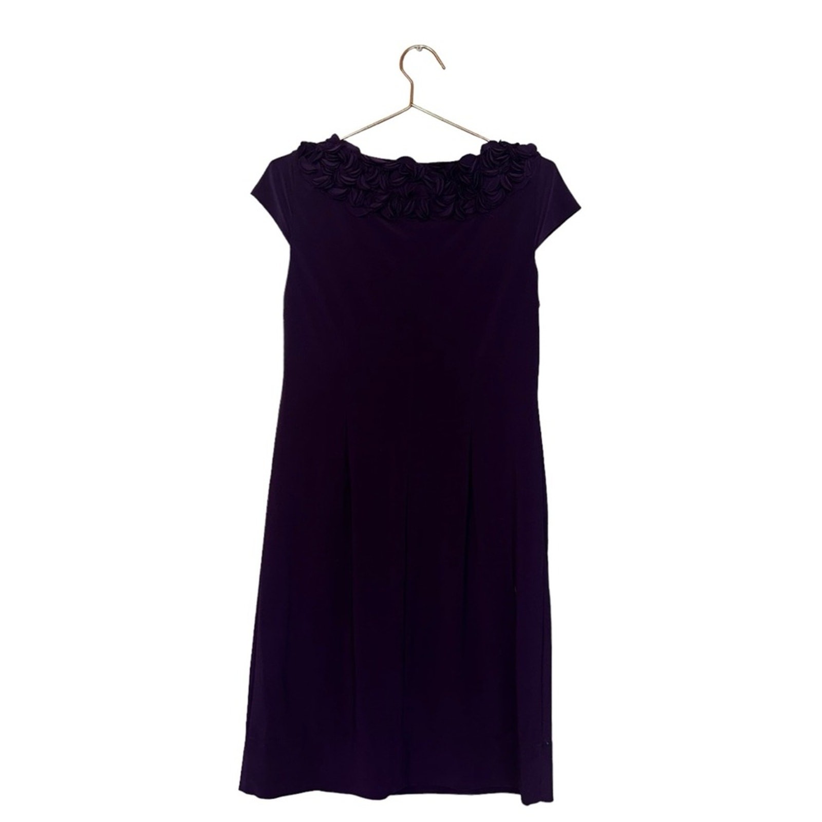 Taylor Dresses Shift Sheath Dress – Ruffle Collar – Size 8