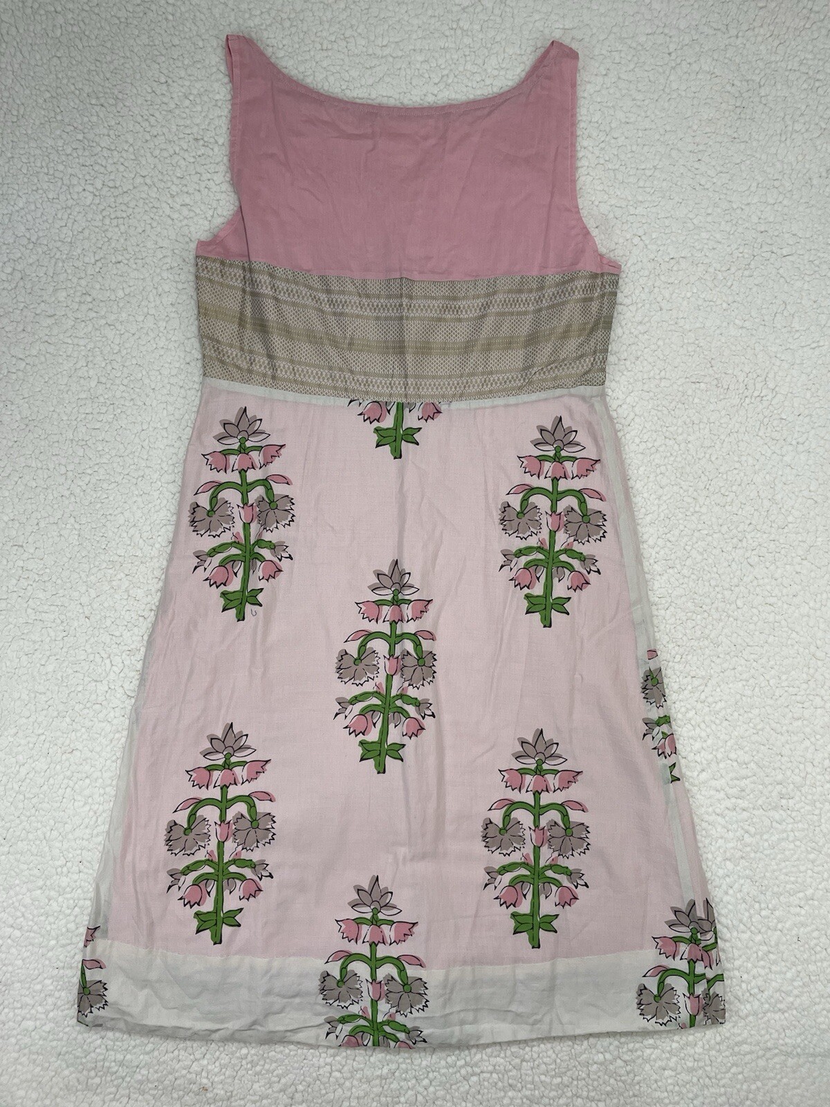 Anthropologie Moulinette Soeurs Size 10 Sleeveless Floral Dress Pink Gossip Girl