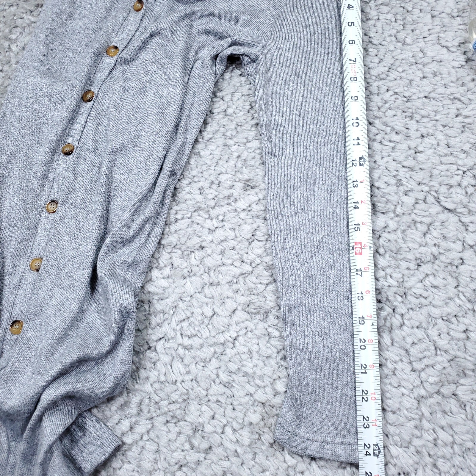 Walter Baker Rhonda Sheath Button Front Knitted Mini Sweater Dress Medium Gray