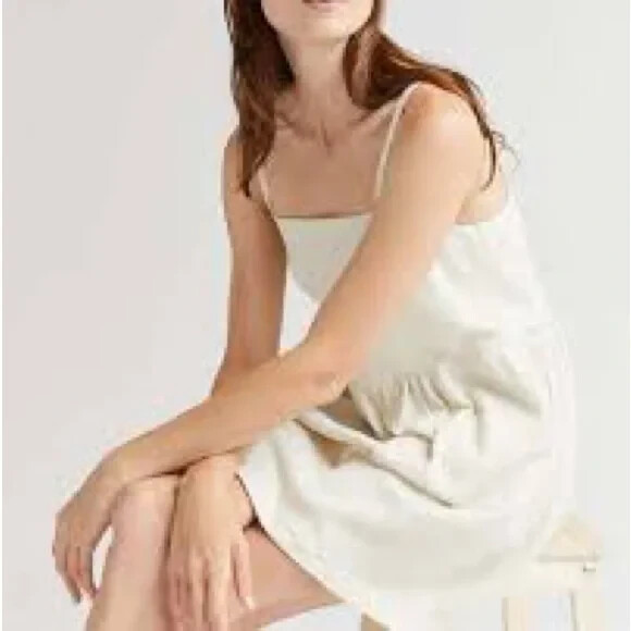 new RICHER POORER CLOUDWEAVE MINI DRESS BONE SZ XL