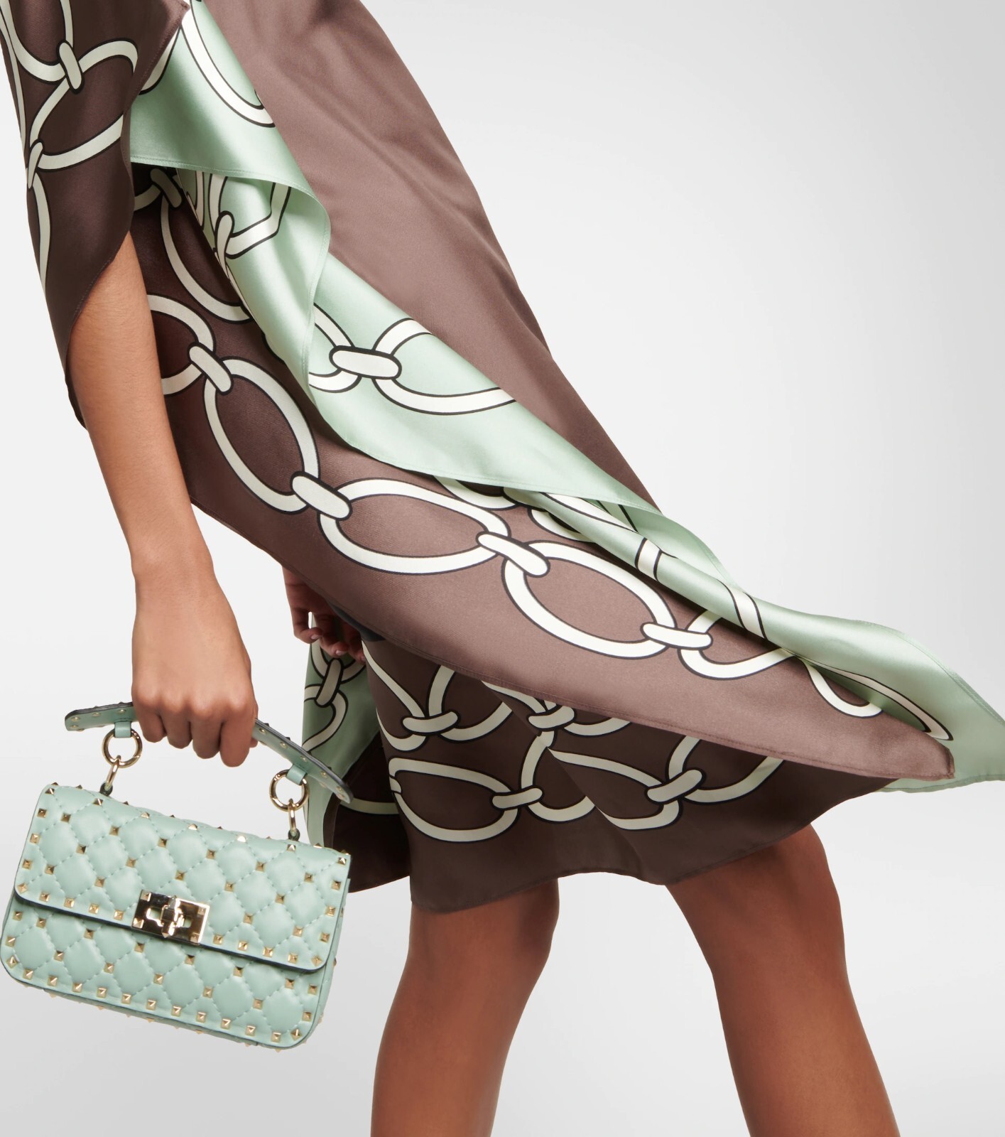 Printed Kaftan For Women, Soft Satin Silk Caftan, Short Kaftan, J5822