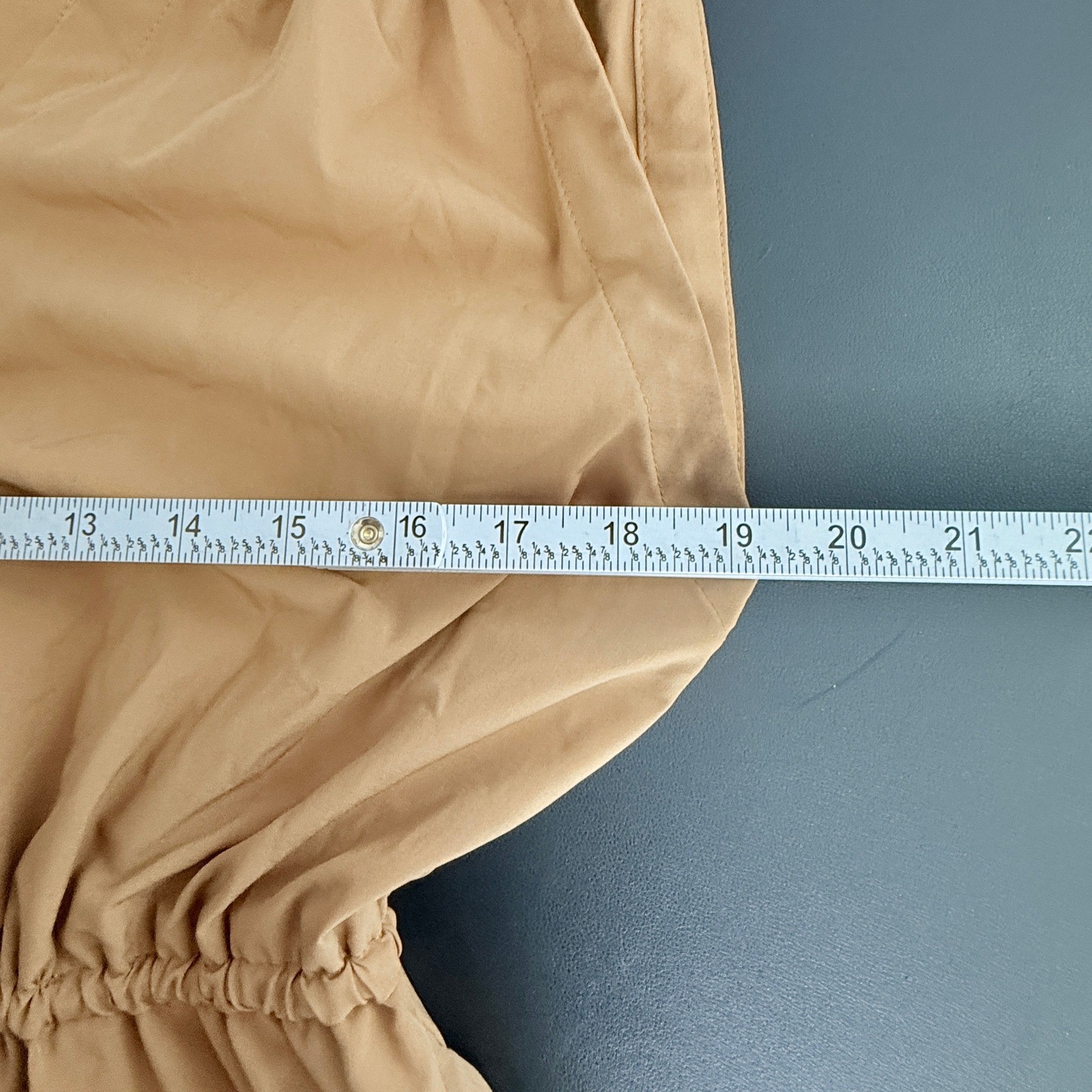 Golden Tan Vneck Tiered Maxi Dress Sleeveless Tie Bows Pockets Fairy Cottagecore