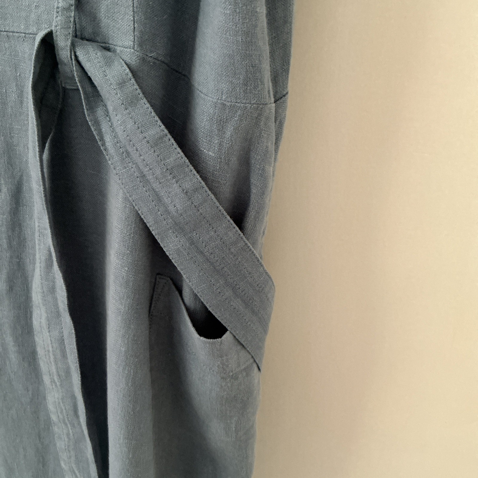 SEASALT LIGHT BLUE LINEN “QUIET SEA DRESS” Size 18 new