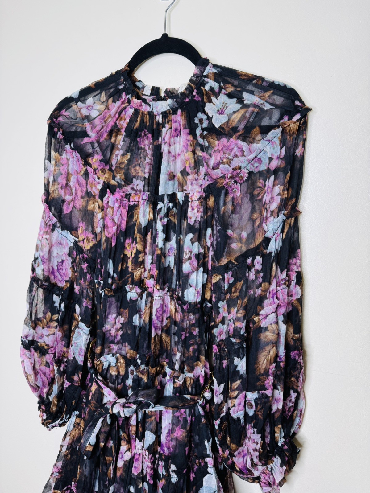 ZIMMERMANN – Charm Tiered Mini Dress – Size 1 (M) / AU 10 / US 6