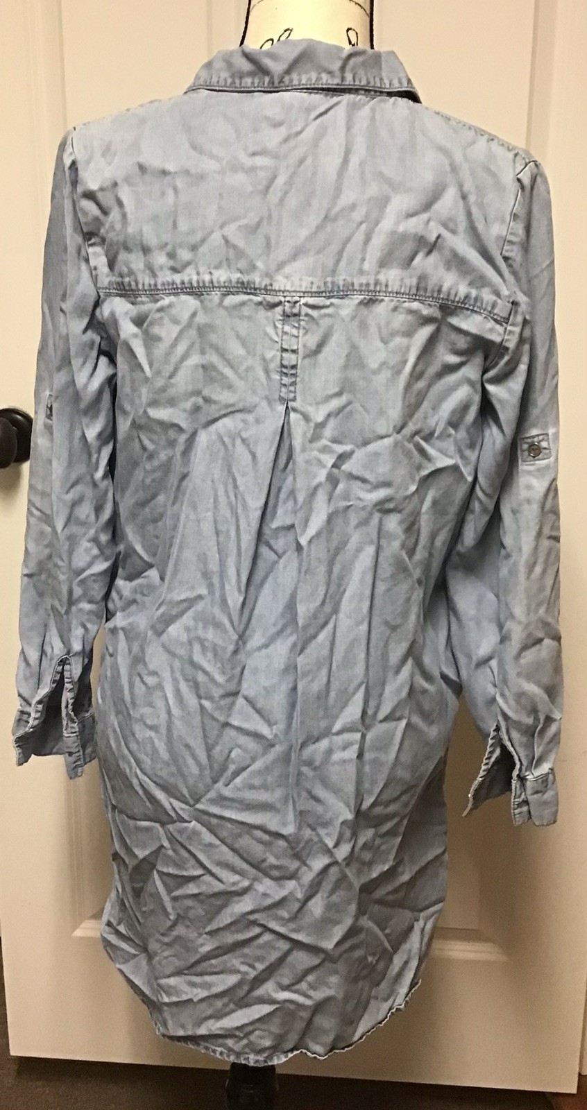 beach lunch lounge Chambray dress Size small (BIN AD)