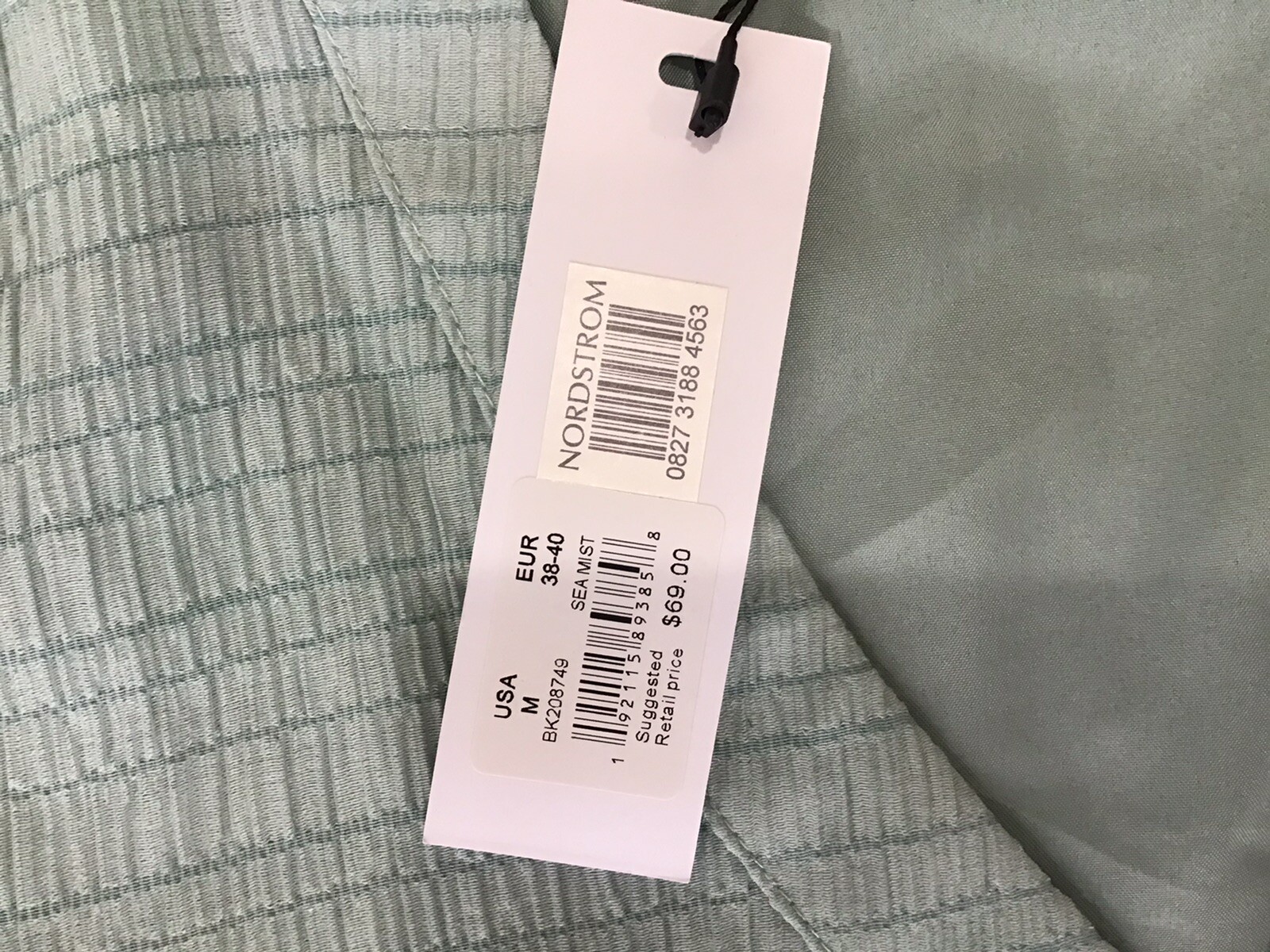 NWT Steve Madden x BB Dakota Balloon sleeve dress sea mist size M V-neck Lining