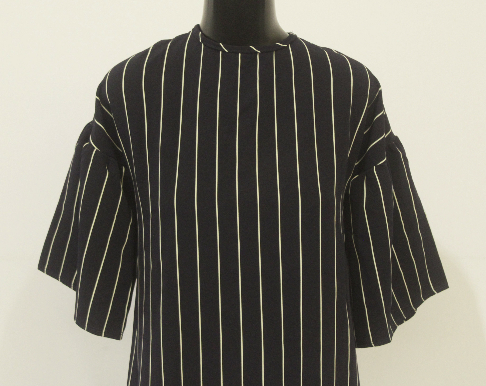 Maya’s Place Women’s Vertical Striped Tunic Dress JL3 Navy/White Size XS NWT
