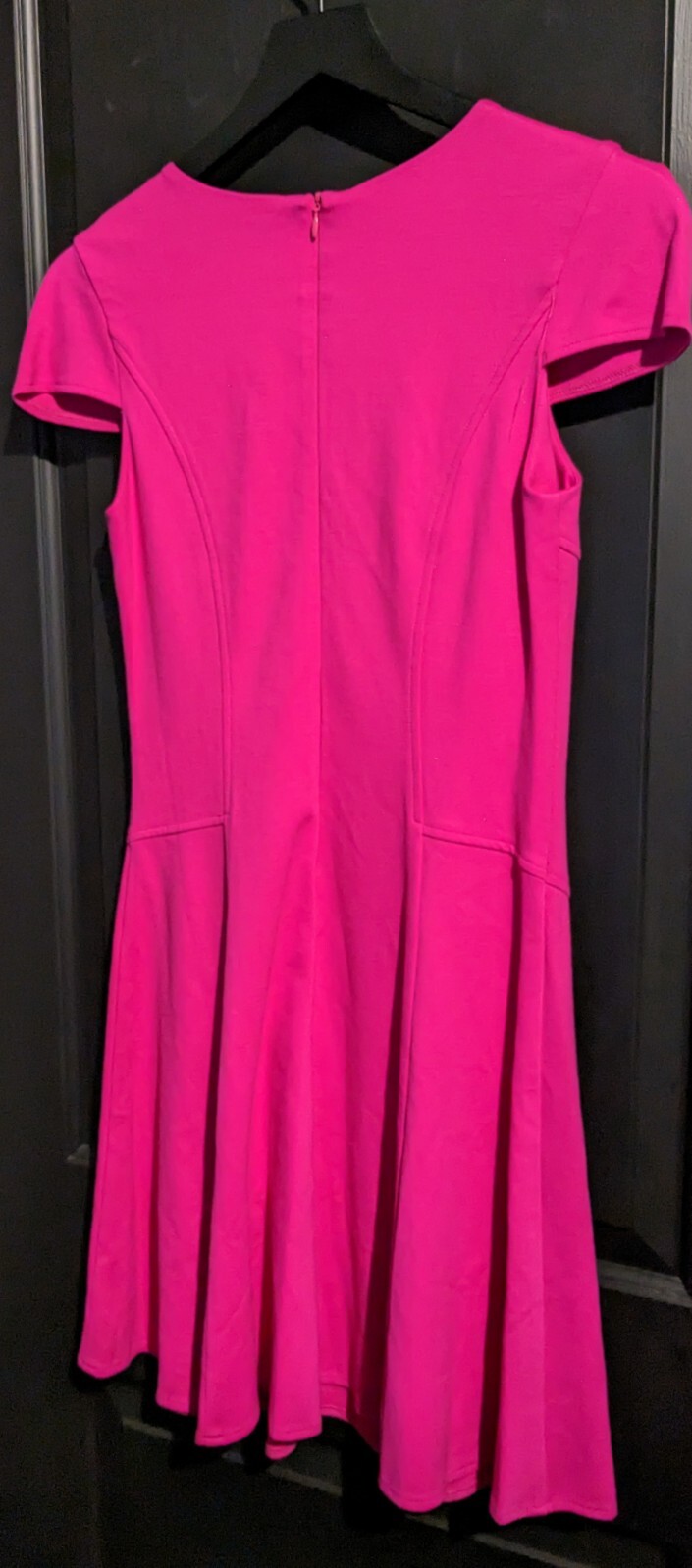 Amanda Uprichard Women’s Cold Shoulder Sleeve Hot Pink Mini Dress Size Small