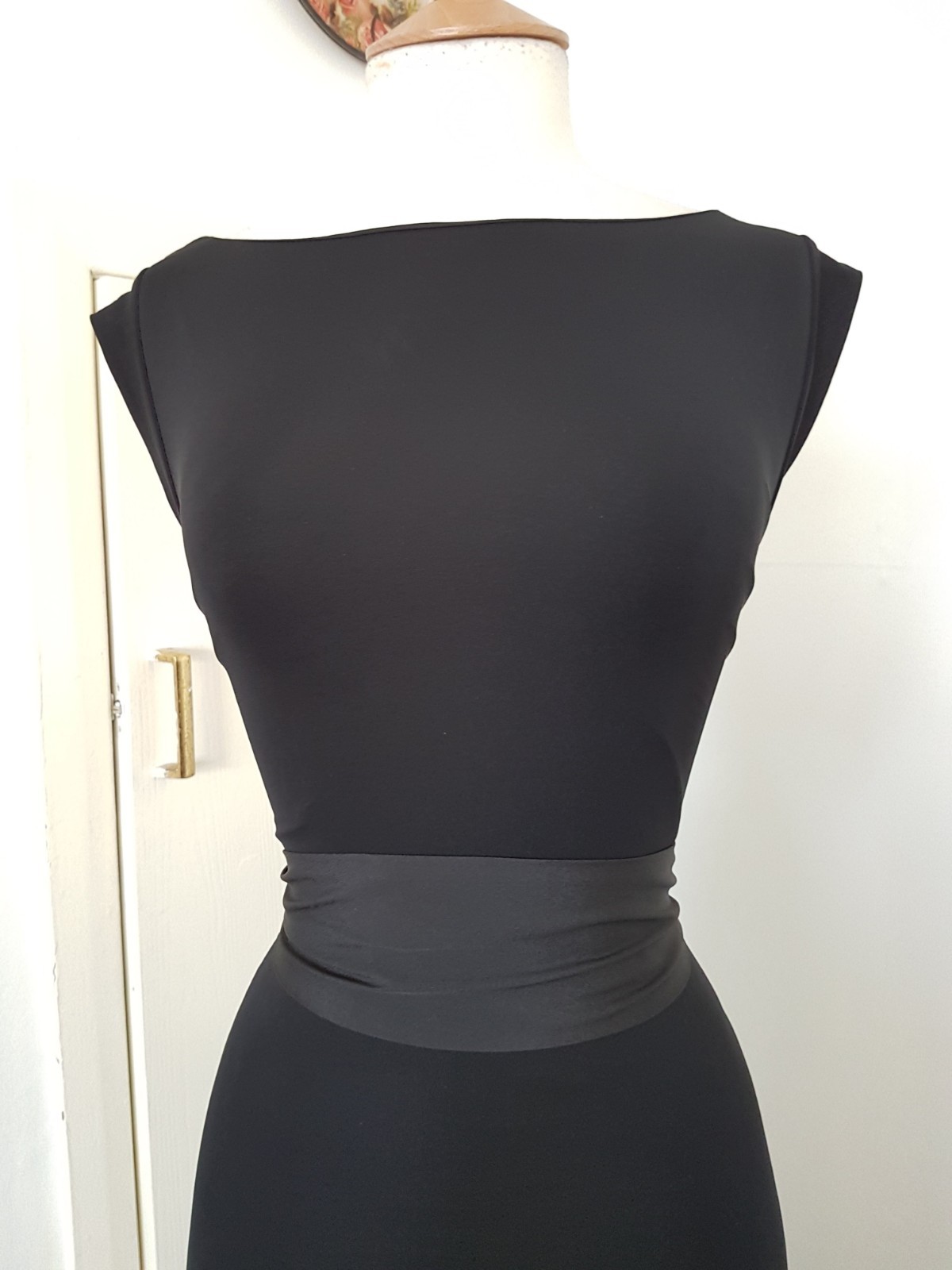 COAST dress size 12 black cowl maxi long evenin grecian Prom party wedding Guest