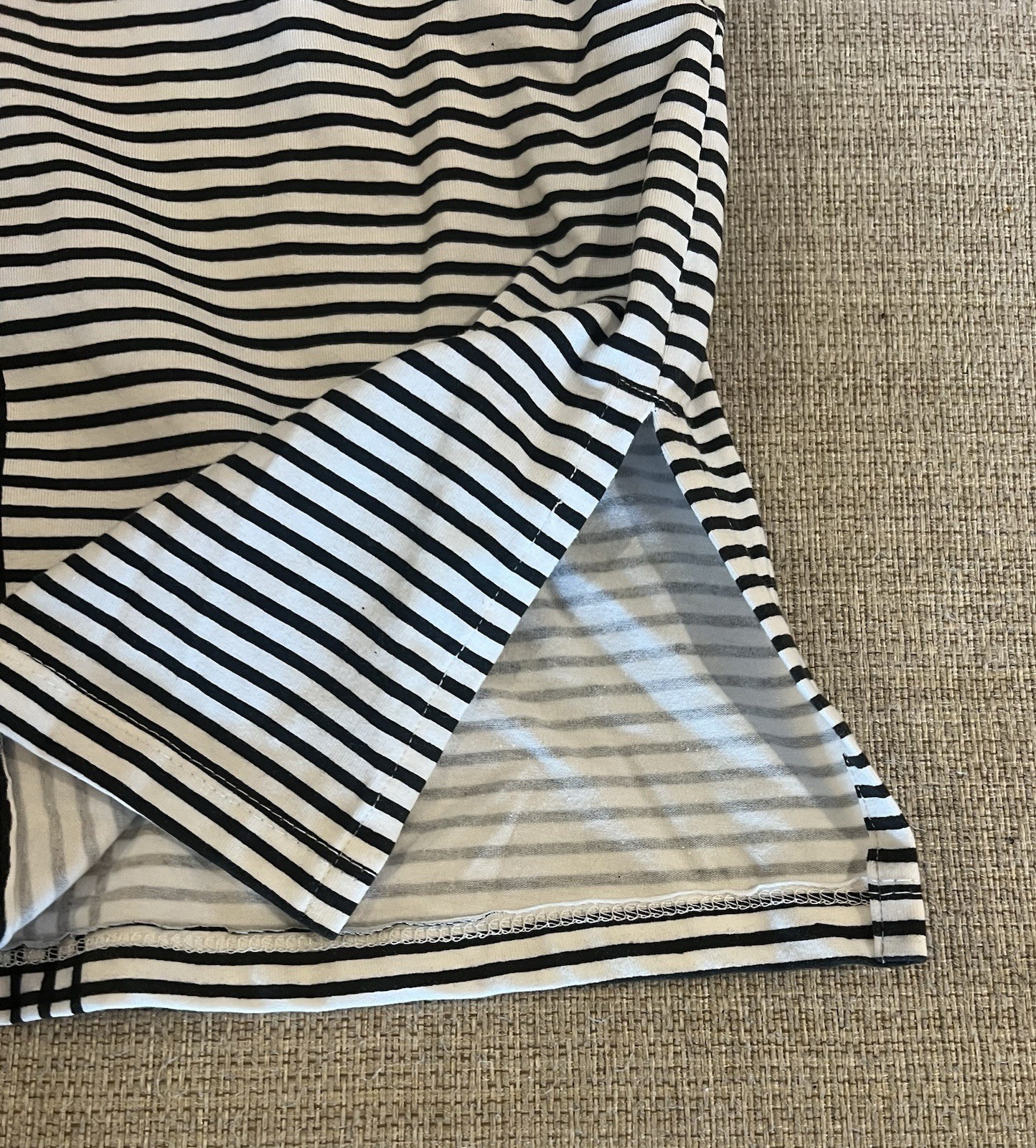 NWT Rezobay Resort Luxury Tunic Dress Black White UPF 50 Moisture Wicking XL L