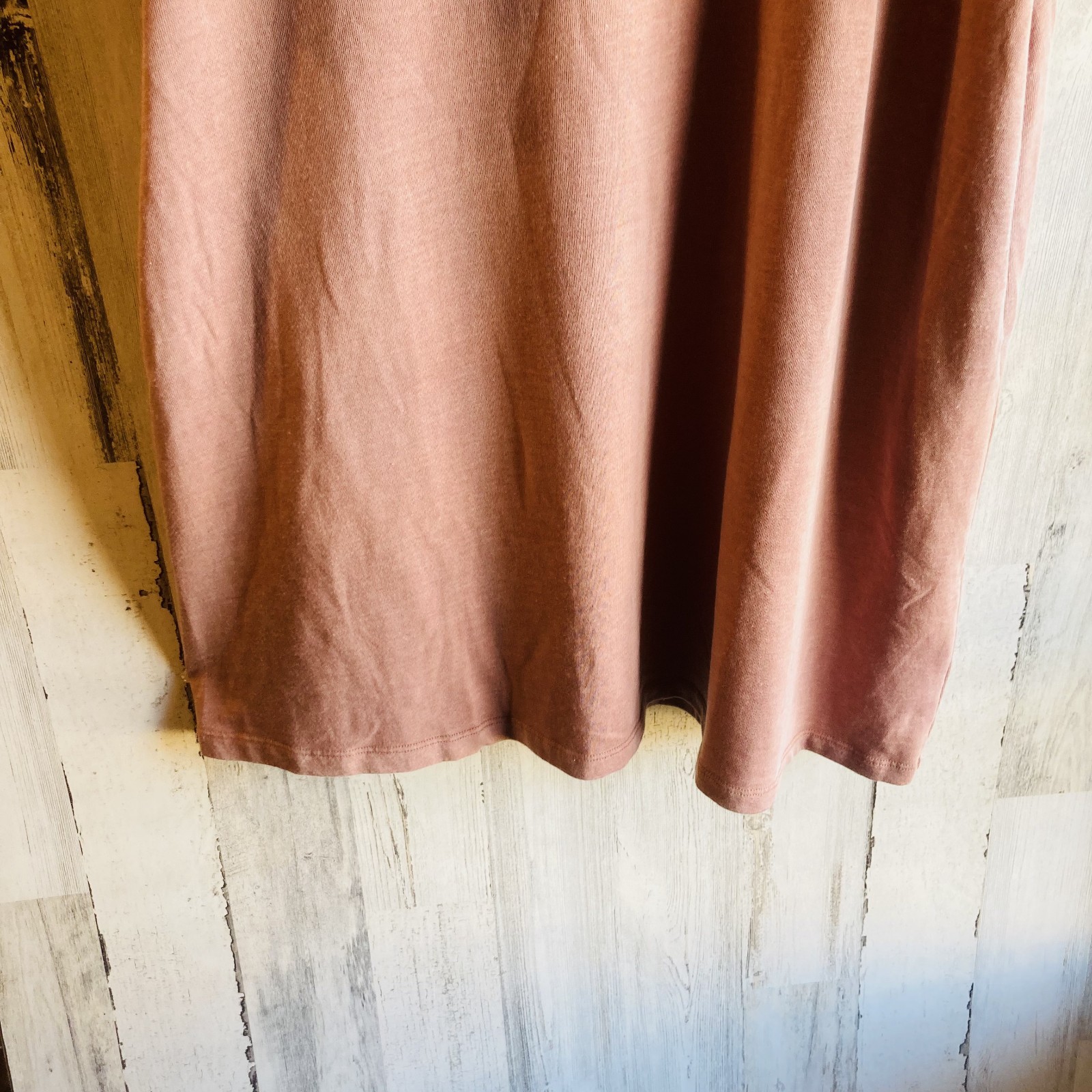 NWOT Free People FP Movement Sweatshirt Dress M Pink French Terry Swing Trapeze