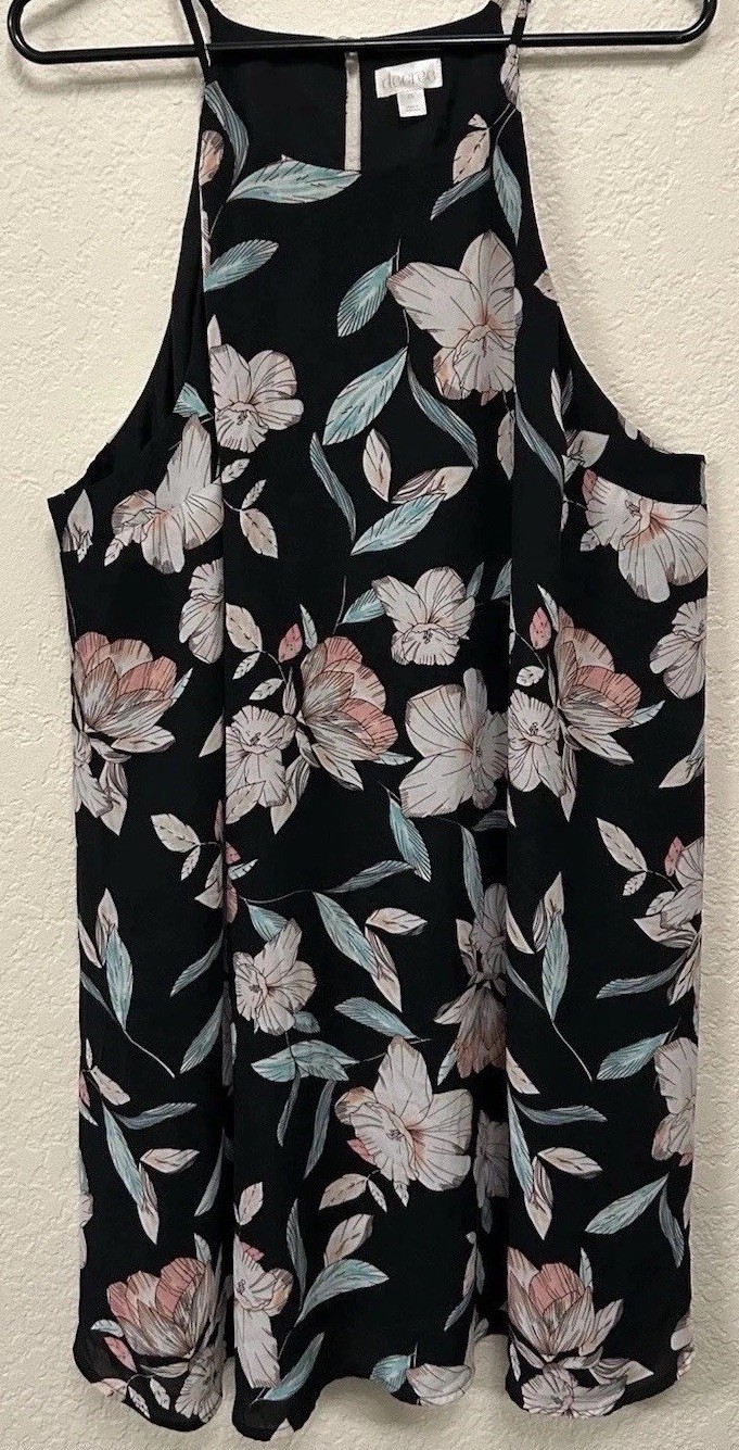 Decree Blue Floral Women’s Dress Size 1X