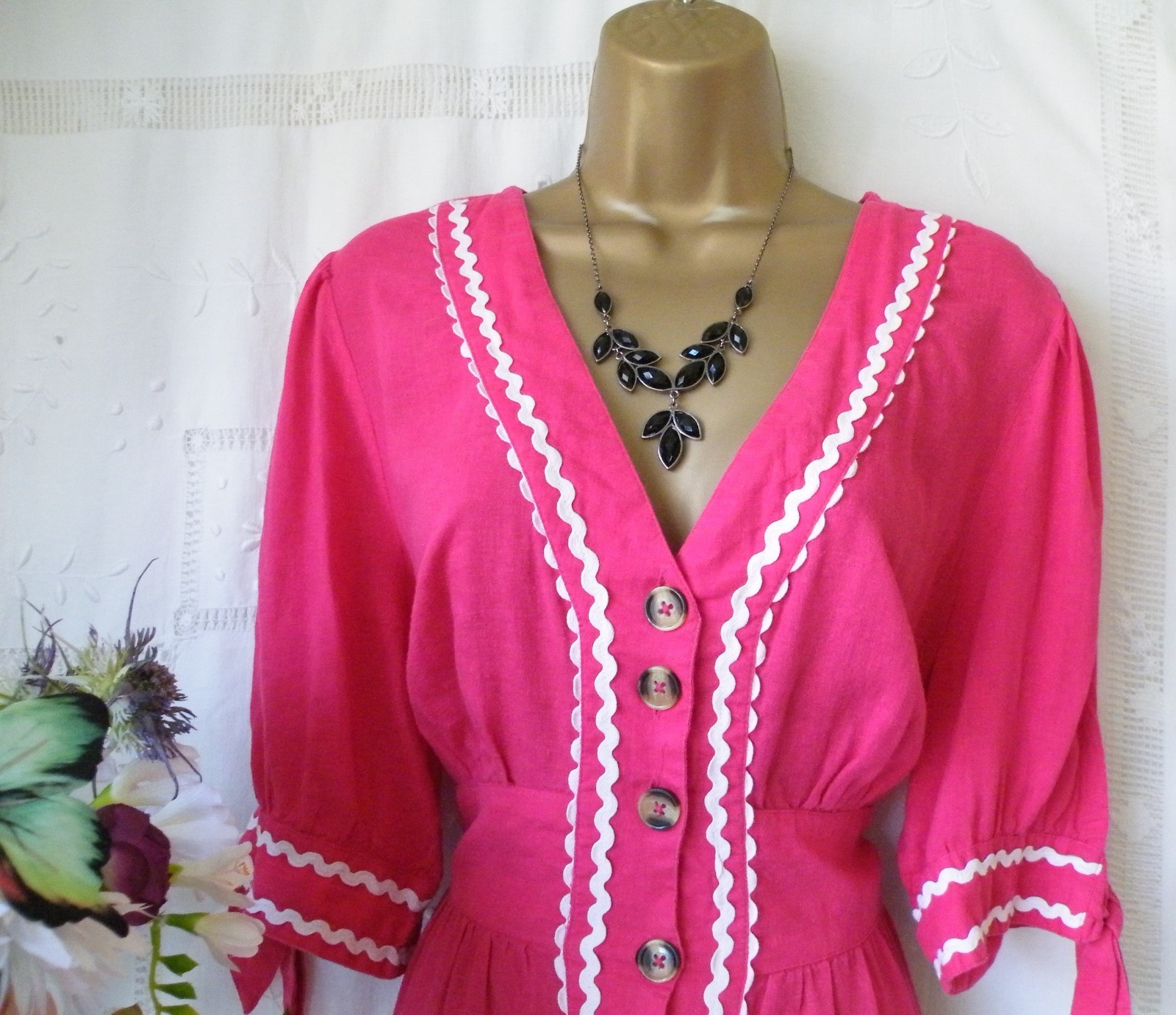 👗****MONSOON PRE OWNED “LITA PINK” DRESS SIZE EXTRA LARGE***👗