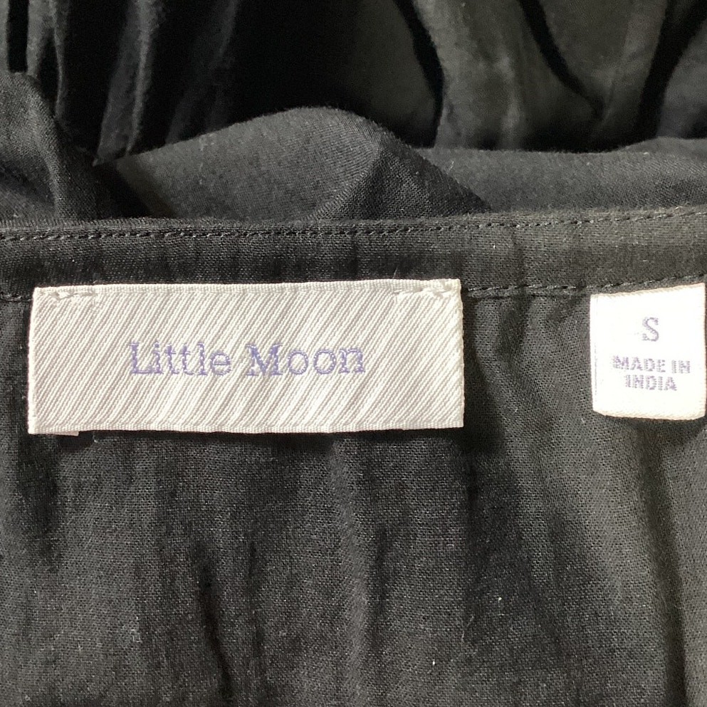 Little Moon Ruffled Black Monaco Dress Size S