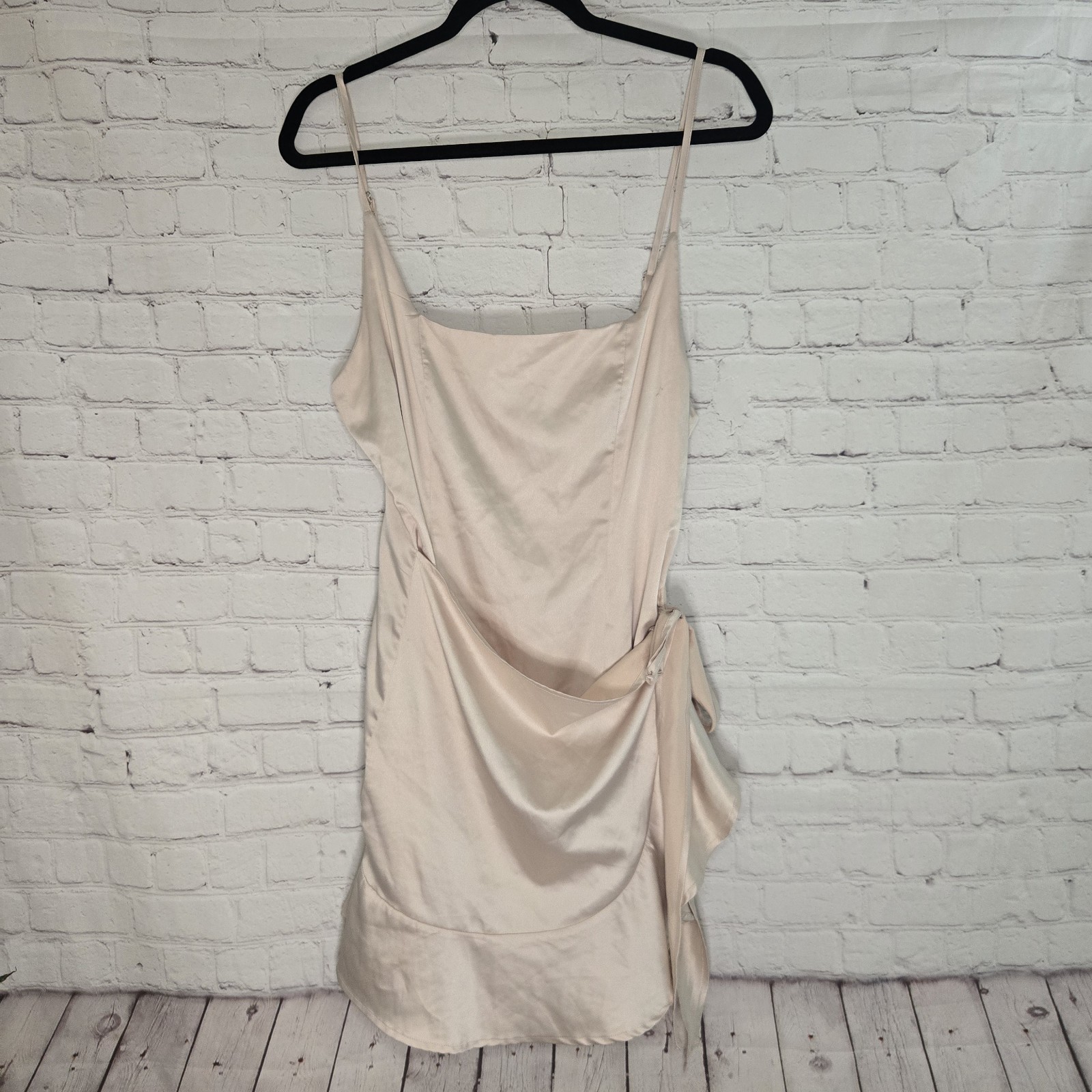 Princess Polly Cottage Hill Mini dress in Champagne Sz 8 Clean Girl Feminine
