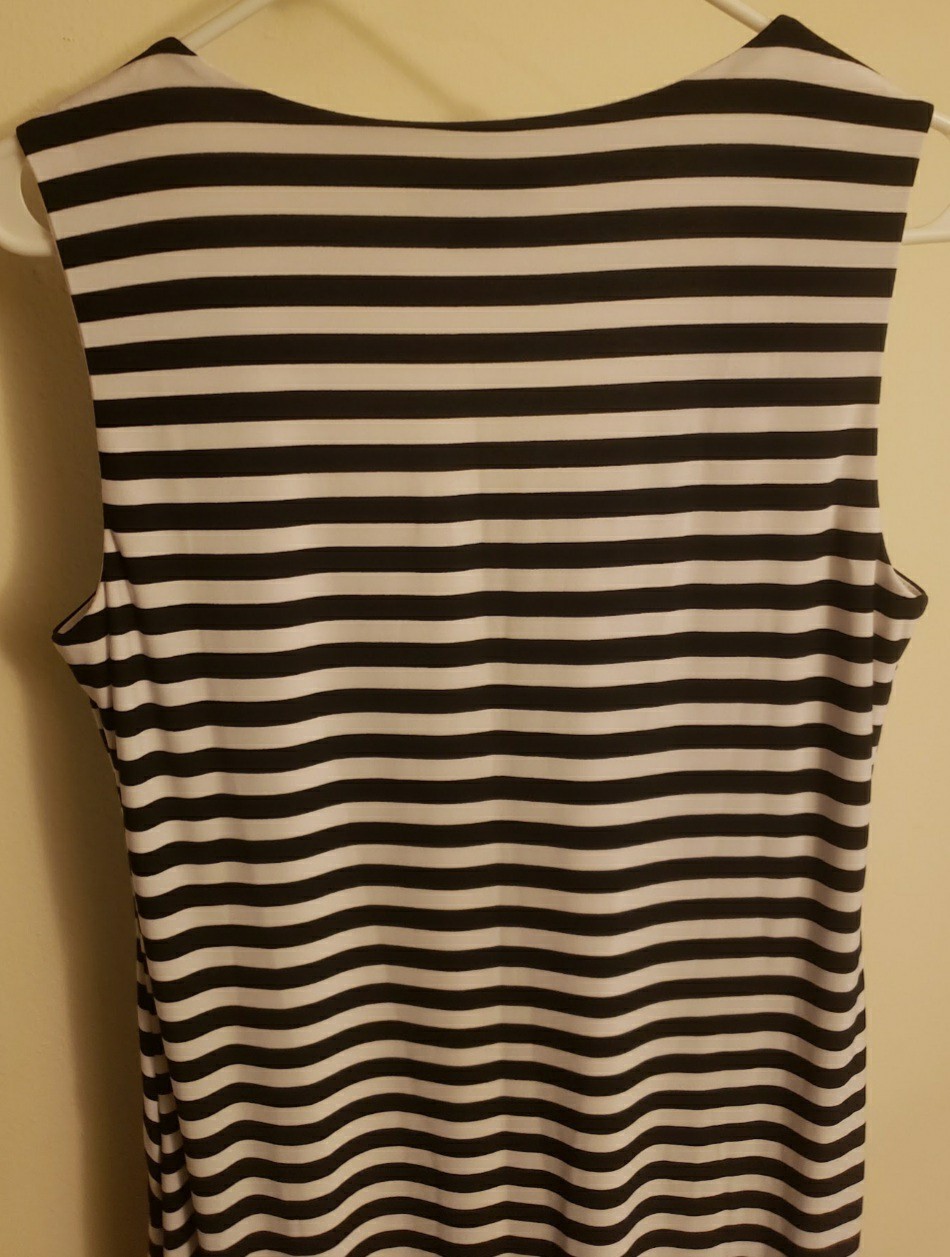Coldwater Creek Black & White, Soft Layered Maxi Dress, Size Small, Cute!NWOT!