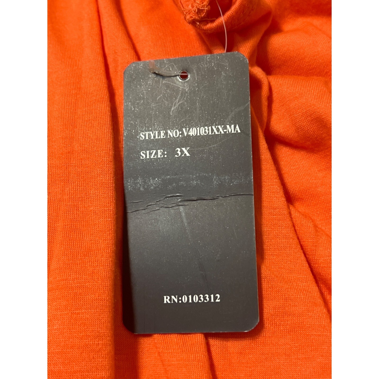 Just Love Womens Maxi Dress Fringe Detail at Front Collar Coral Orange Sz 3X NWT