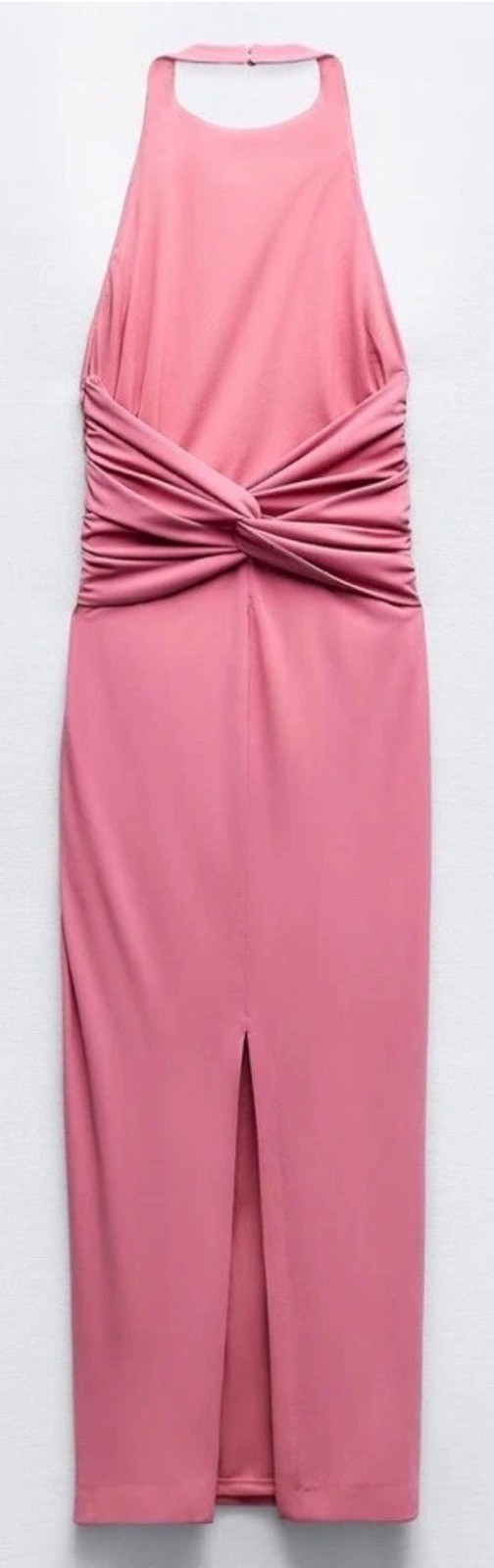 ZARA NEW WOMAN SS24 PINK OPEN-BACK MIDI DRESS REF:3152/343 SALE