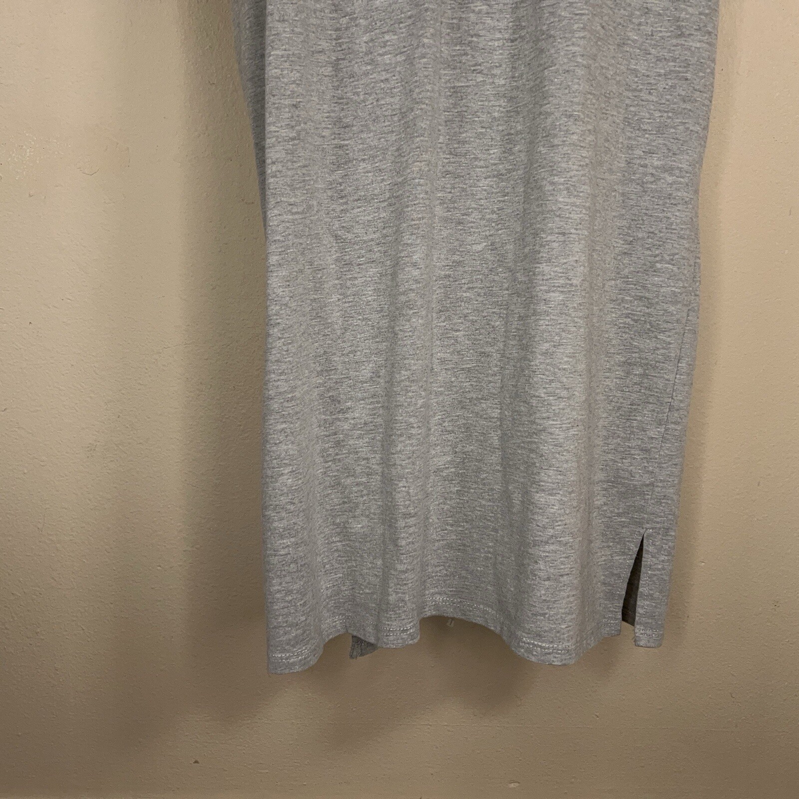 LARGE 7TH RAY LIGHT GREY TSHIRT DRESS SHORT SLEEVE CASUAL STRETCH
