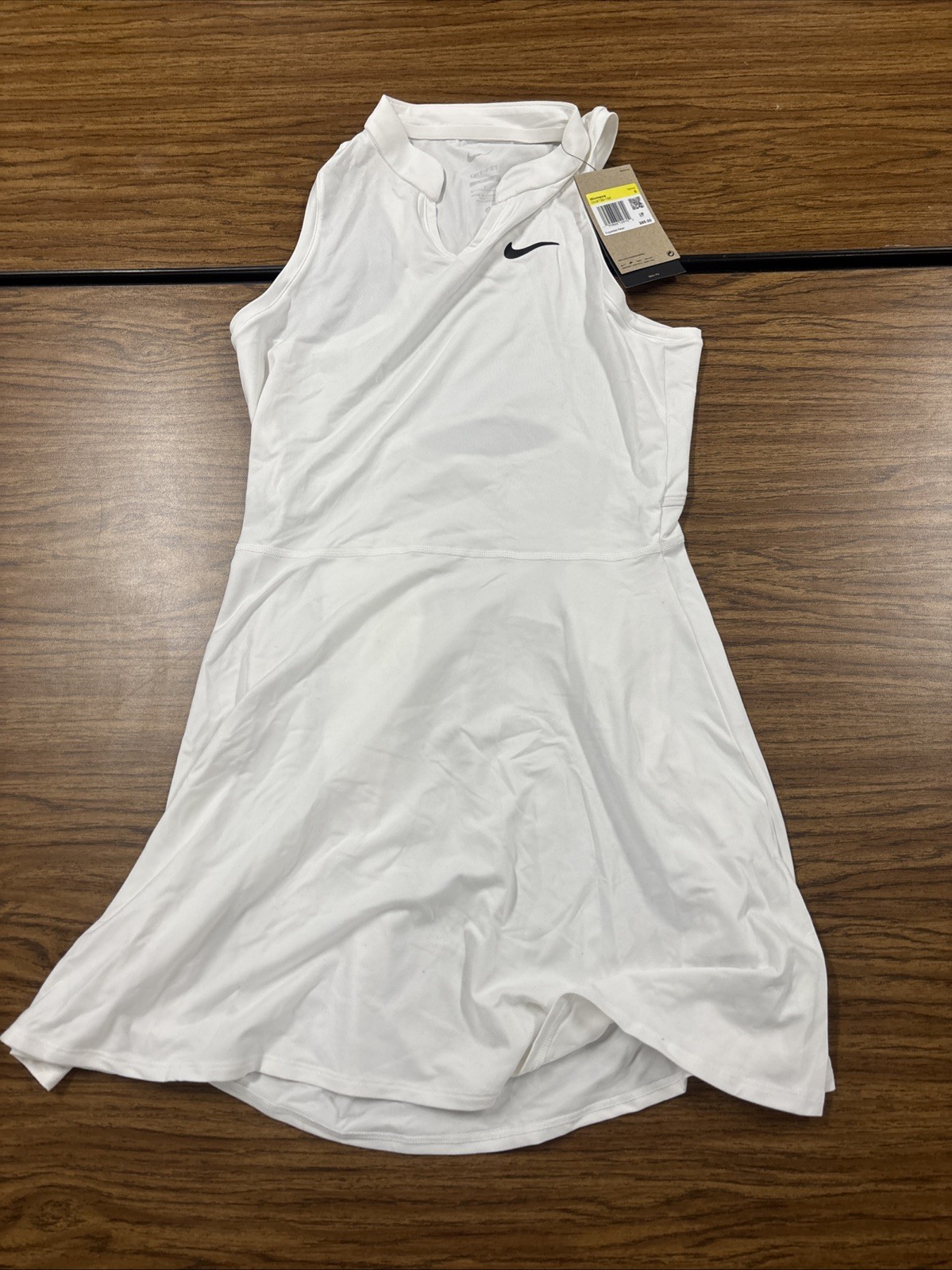Nike Court Dri-Fit Victory Women’s Tennis Dress Size Small White DD8730-100