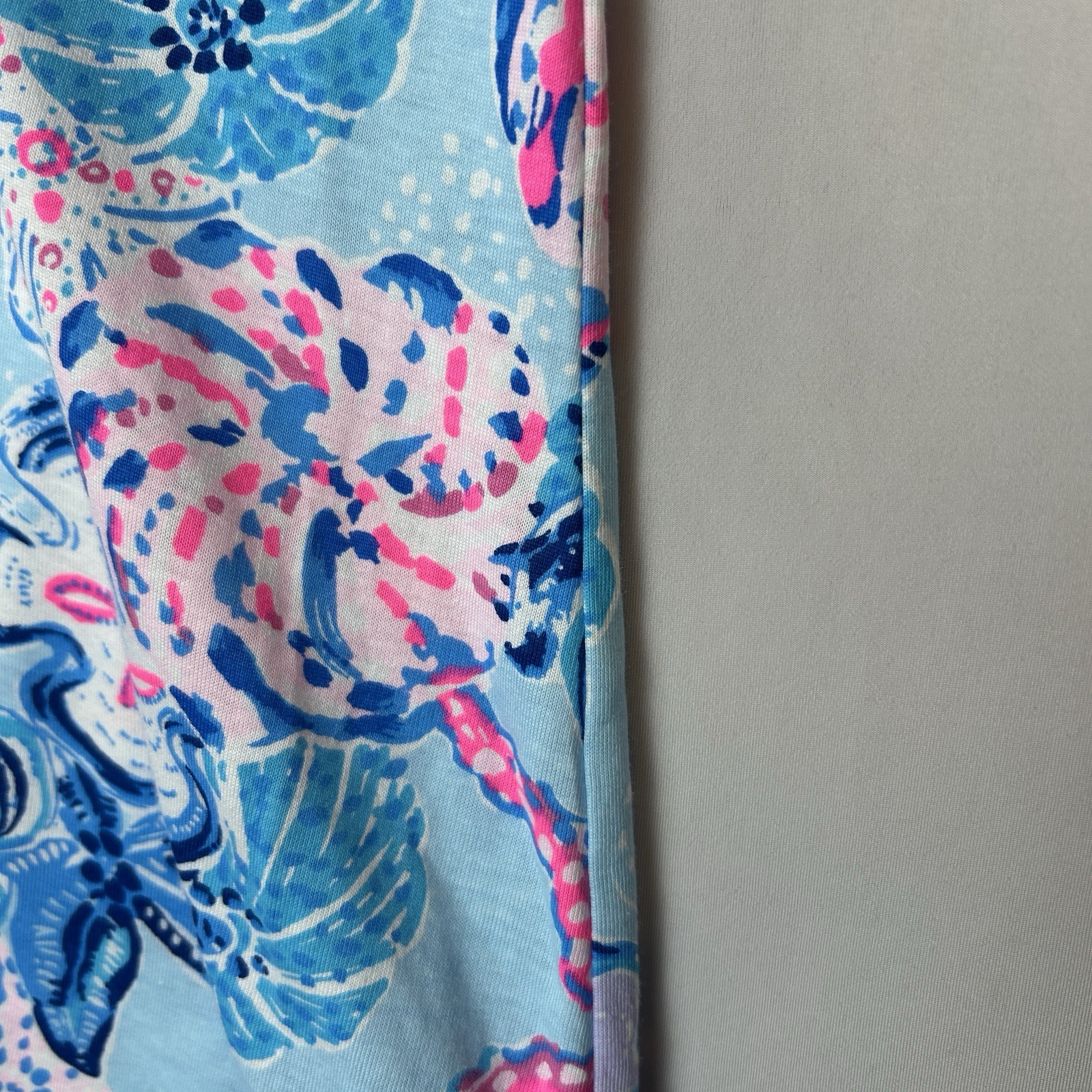 Lilly Pulitzer Dress Small Pink Blue Shells Starfish Dev Bahamas Beachcomber