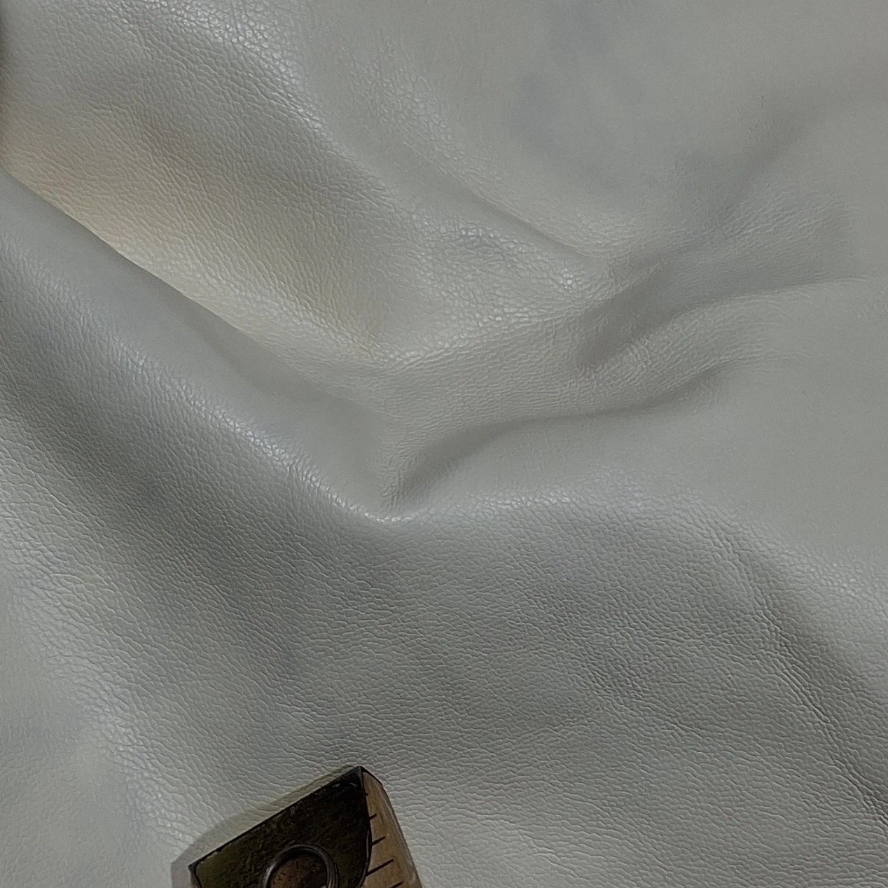 Musera Cream Faux Leather High Neck Asymmetrical Mini Dress XS sz2405282007193