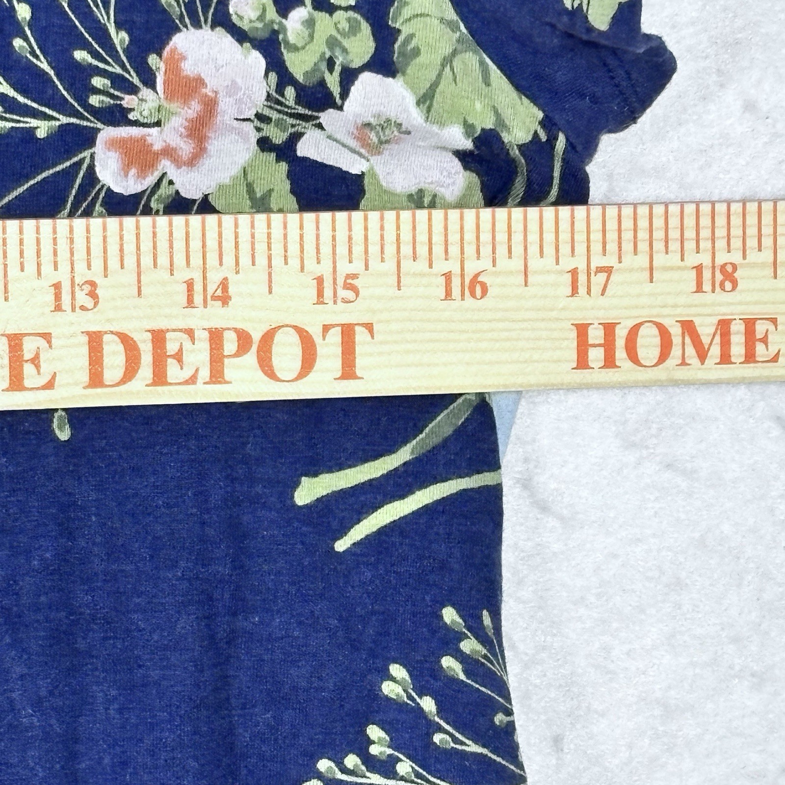 Isabel Maternity By Ingrid & Isabel Floral Print Dress XL Blue