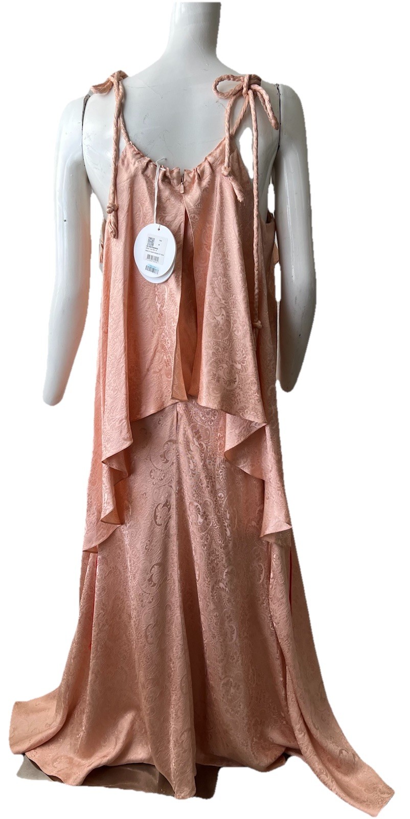 CHLOÉ 100% SILK JacquaRD Maxi dress – MADE IN FRANCE- 42