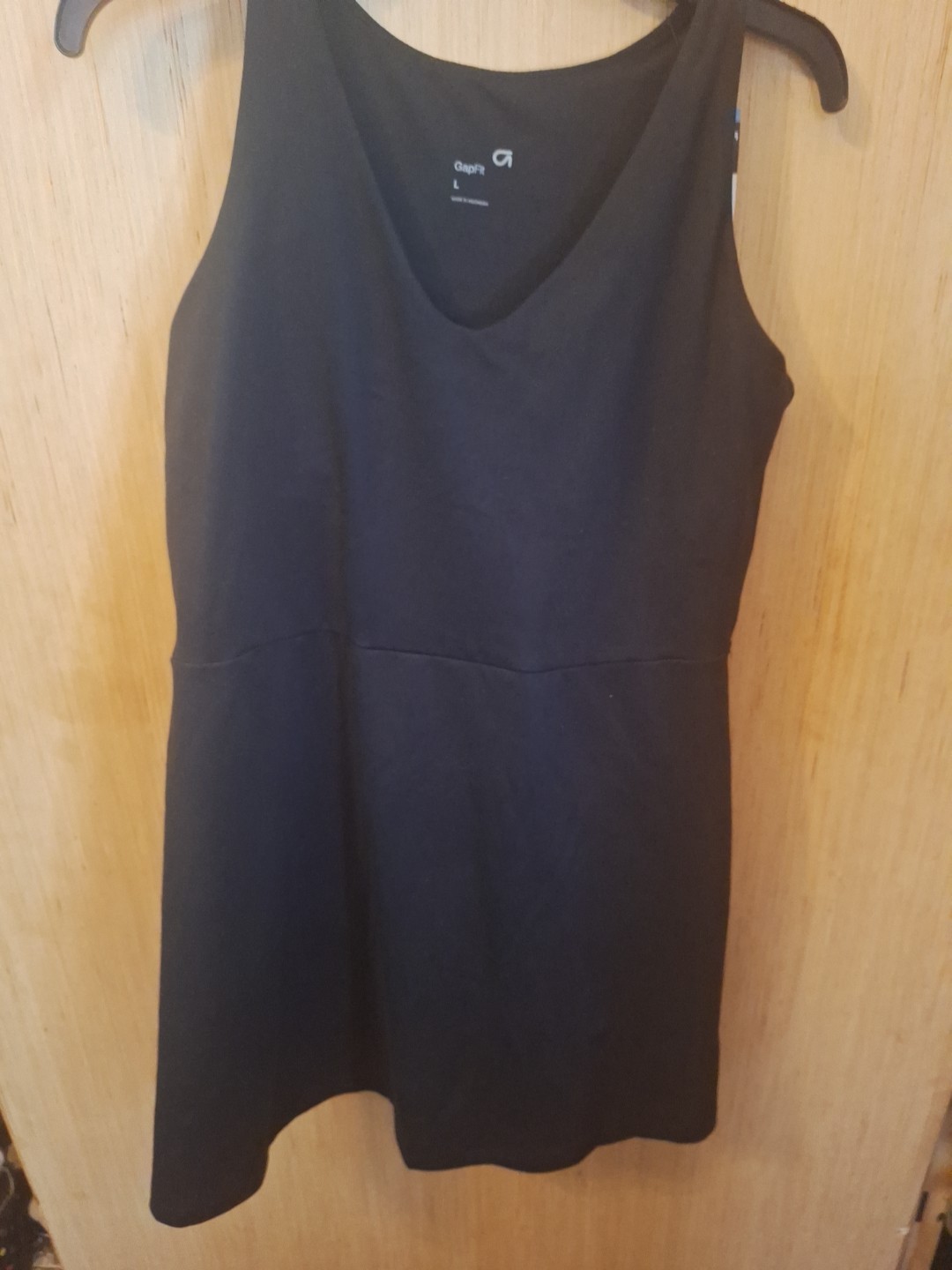 GapFit Women’s Active Tank Dress with Shelf Bra and Shorts, Size Large, Tennis