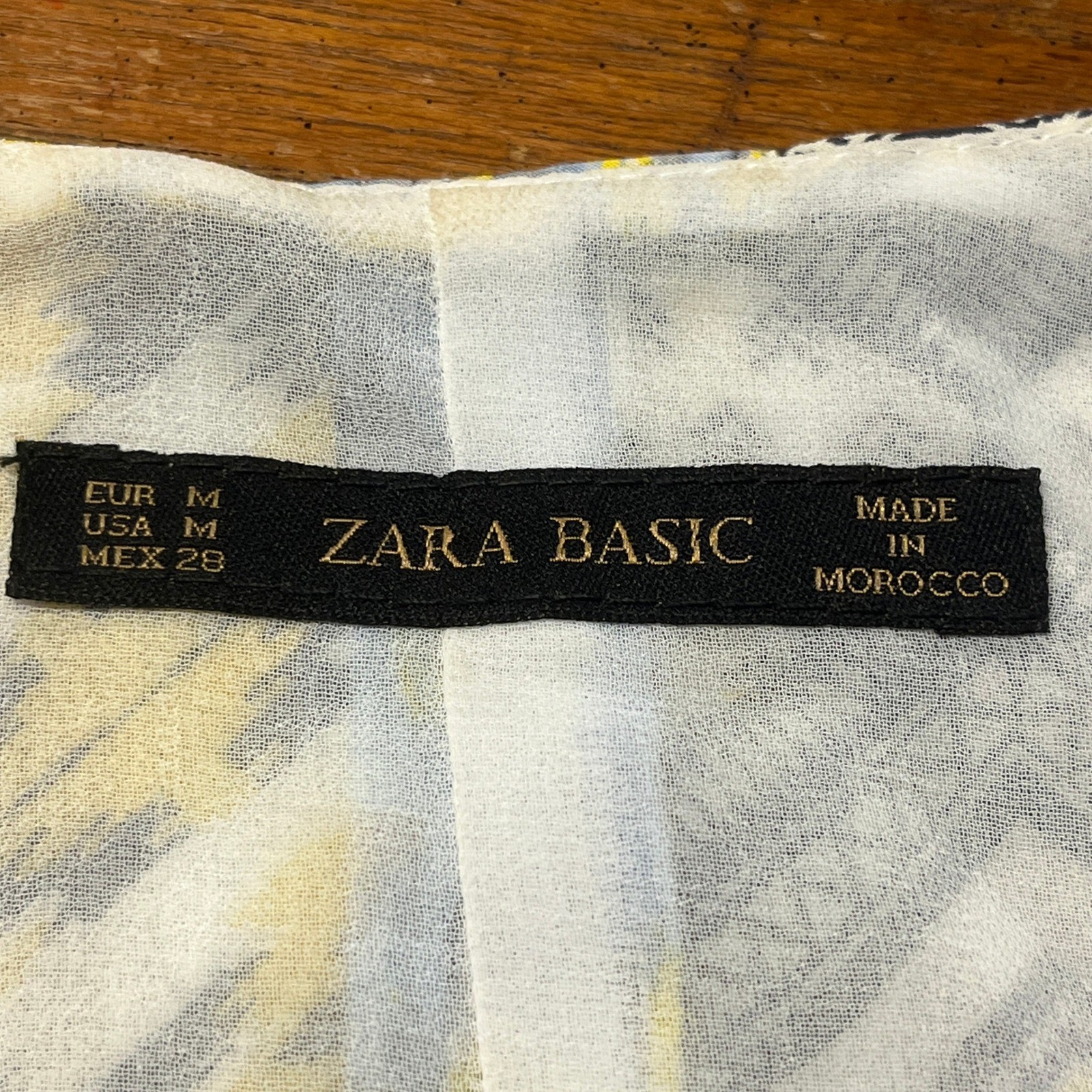 Zara Open Back Maxi Dress Ikat Boho Festival Vacation Side Slit Sleeveless M