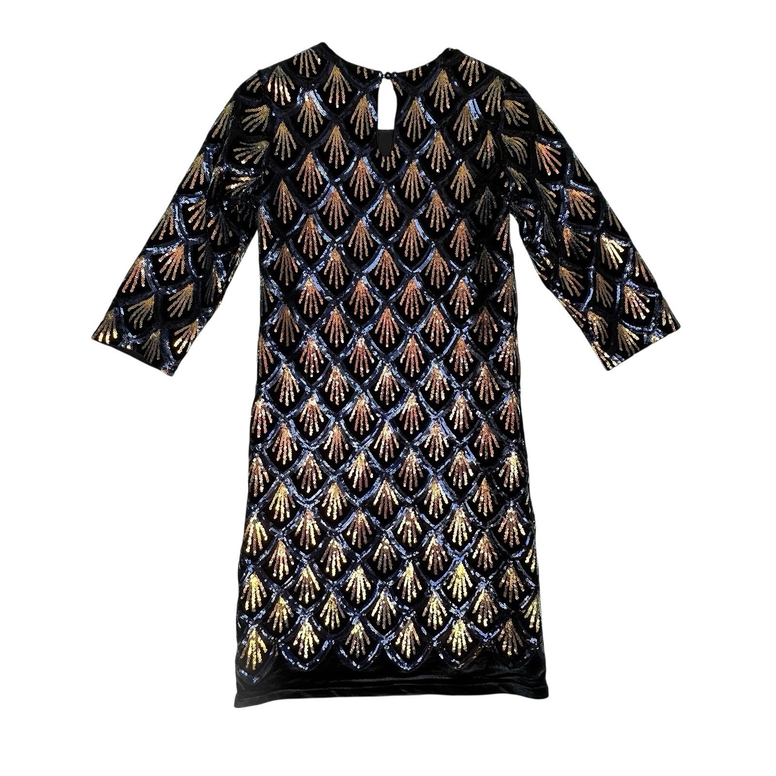 NWT Molly Bracken Sequin Mini Dress Art Deco Gatsby Women’s XS Party