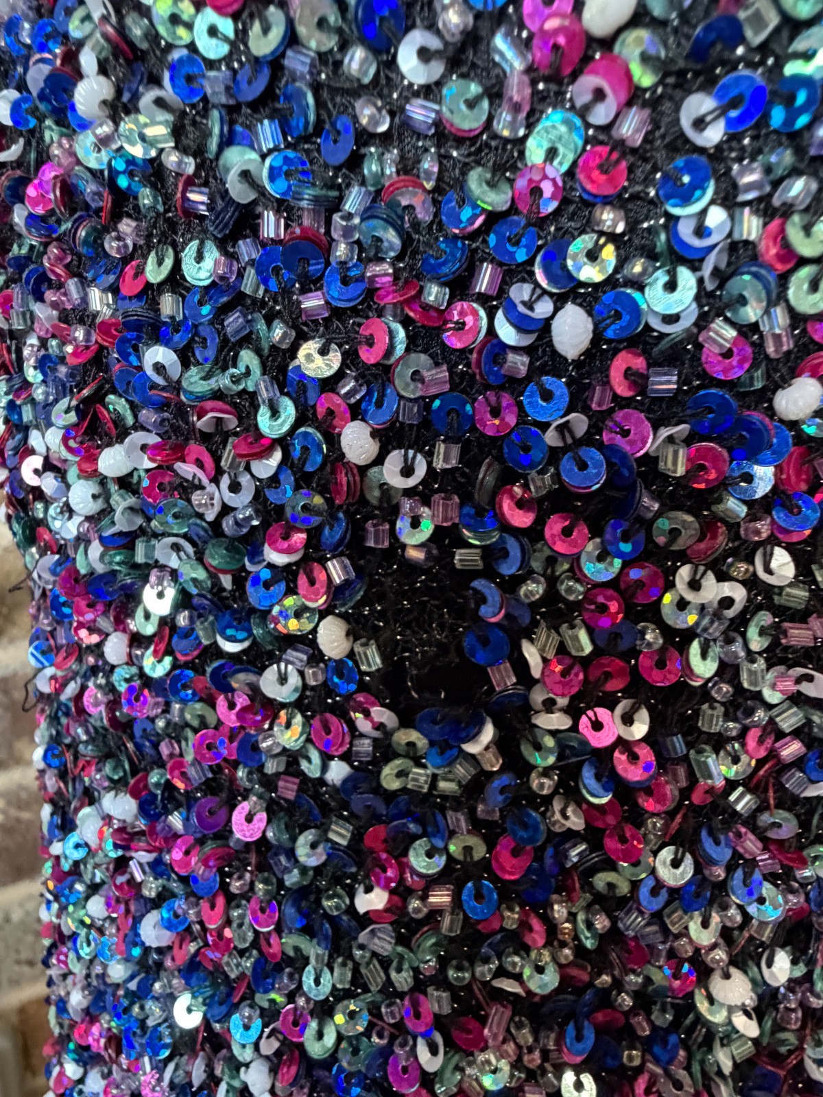 PARKER sequin-embellished mini cocktail dress multi-color size small sleeveless
