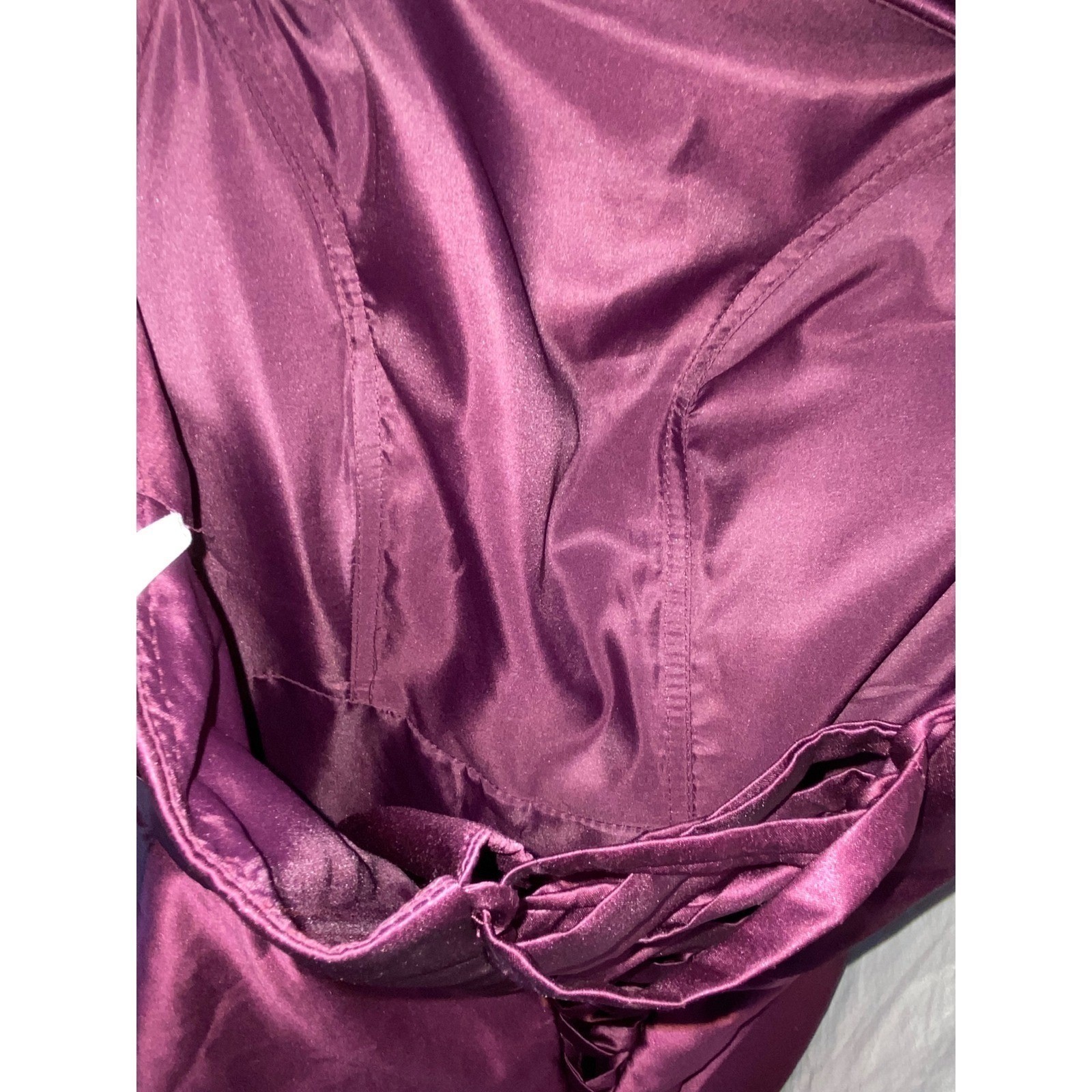 Ine Evening Gown Womens 6 Satin Corset Back Formal Maxi Wedding