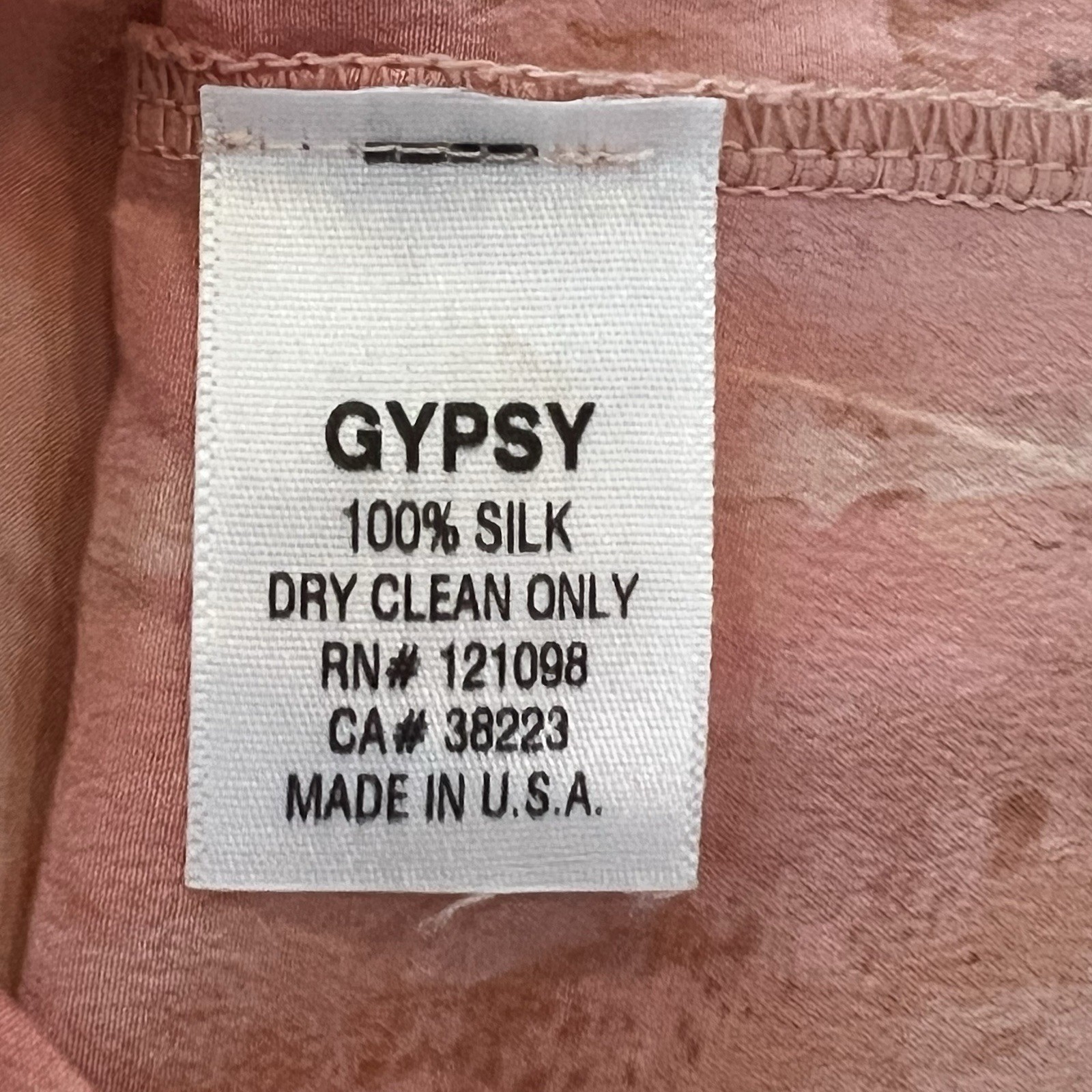 Gypsy 05 Taylor Ruffle Maxi Dress Pink Coral Tie Dye ASO Ariana Size Medium