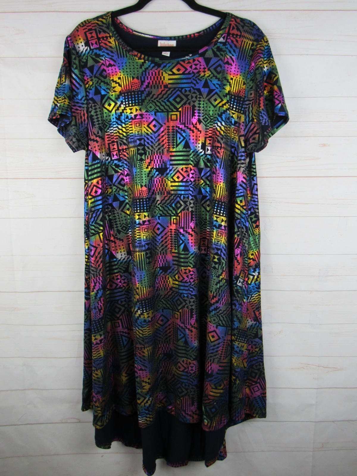 Womens LuLaRoe Multi Colored Dress Size L