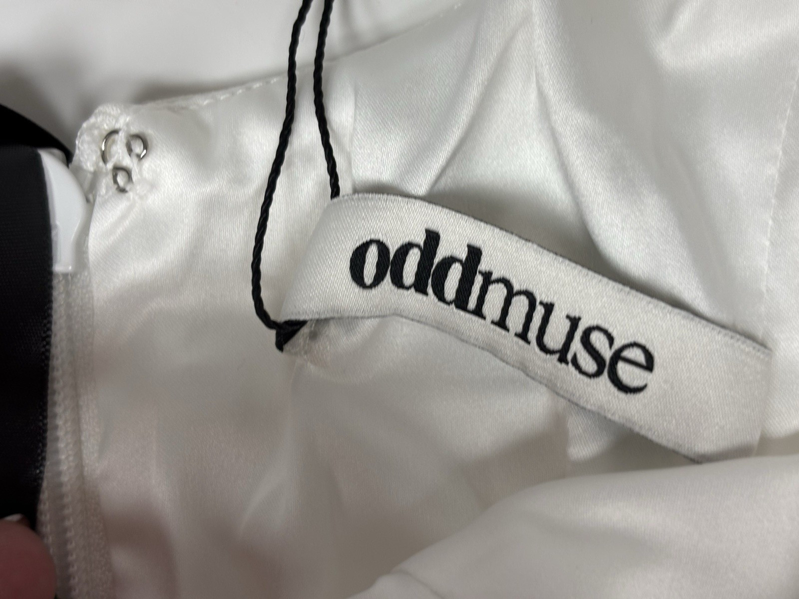 Odd Muse London The Ultimate Muse Women’s Gathered Midi Dress White Size M