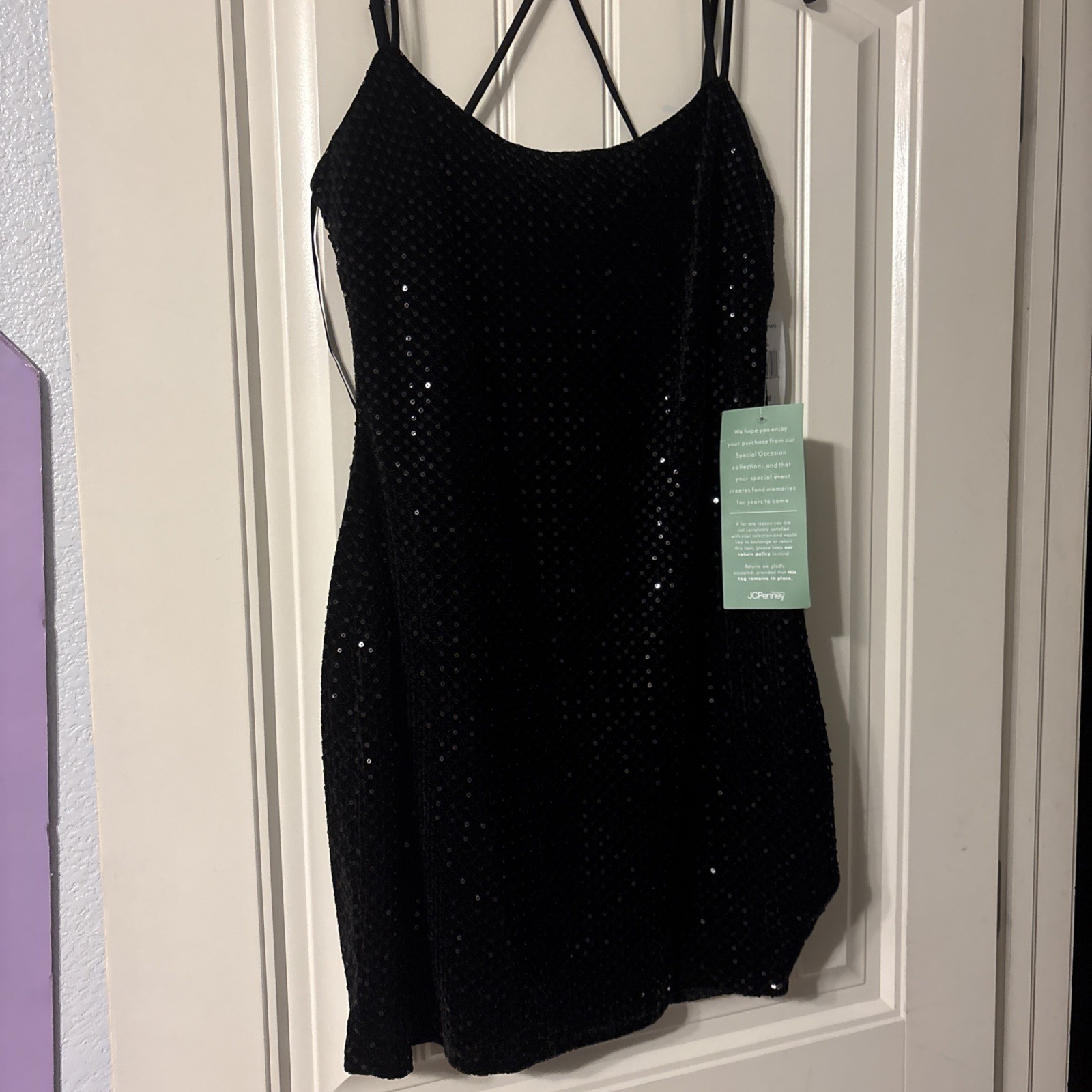 City Triangles Womens Black Sequin Dress Size 11 (NWT)