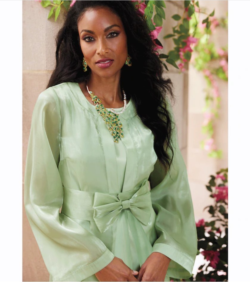Size 10 Midnight Velvet Green Formal Wedding Church Bryanna Bow Jacket Dress