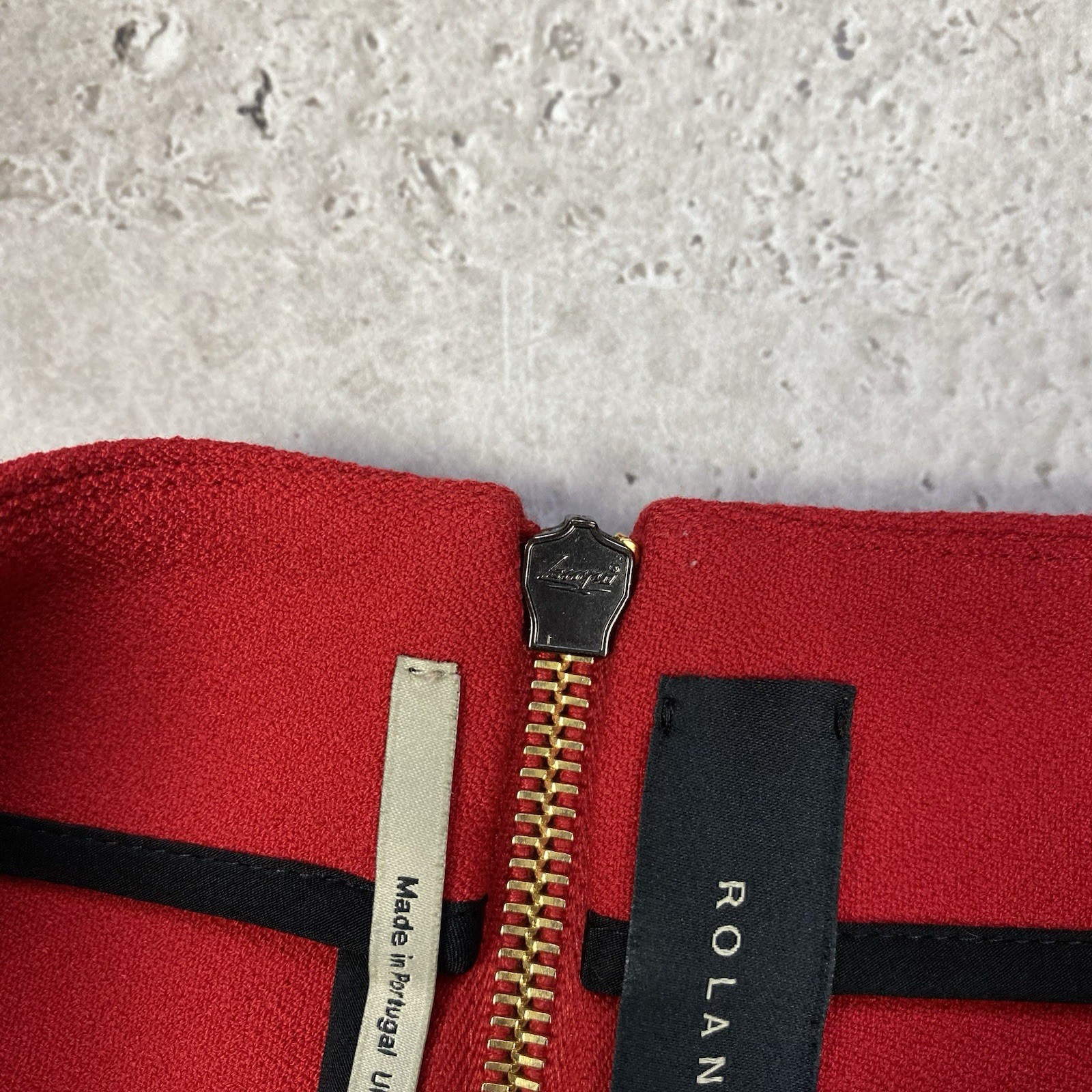 Roland Mouret Red Dress Good Condition 1500$ Size Us 8 UK12 IT44 D38