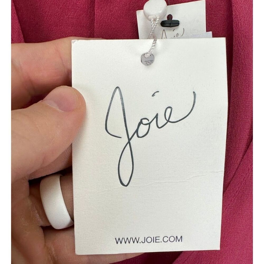 Joie Silk Dress Womens Medium Pink Wrap Dress Sleeveless Ladies NEW