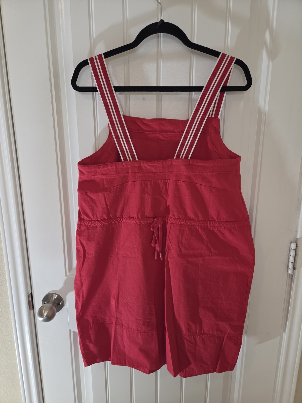 Daily Practice Anthropologie Passing Shot Mini Dress Red White Striped Straps M