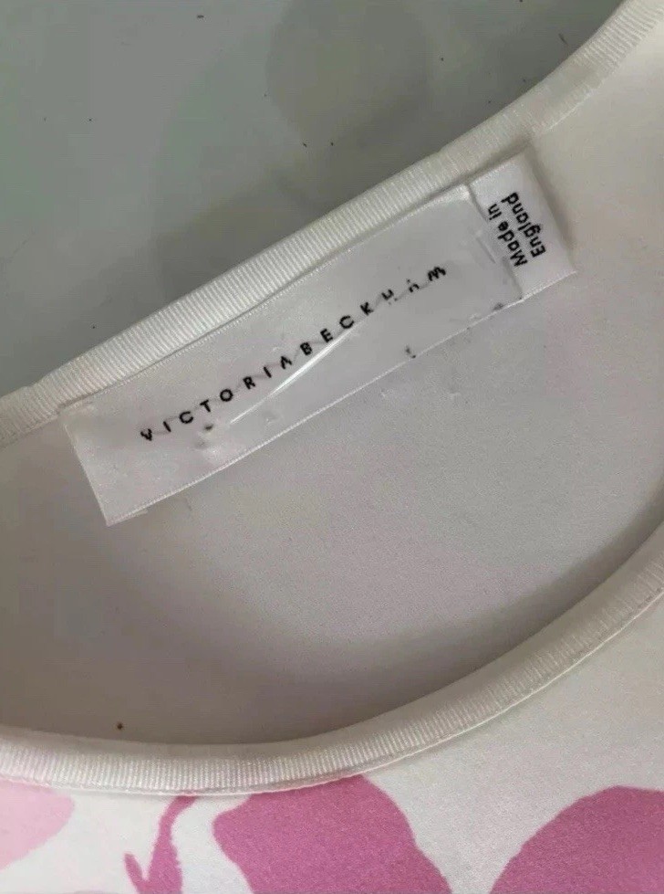$1895 MORE THAN 90% !! OFF VICTORIA BECKHAM COCKTAIL DRESS SZ UK 14 US 10