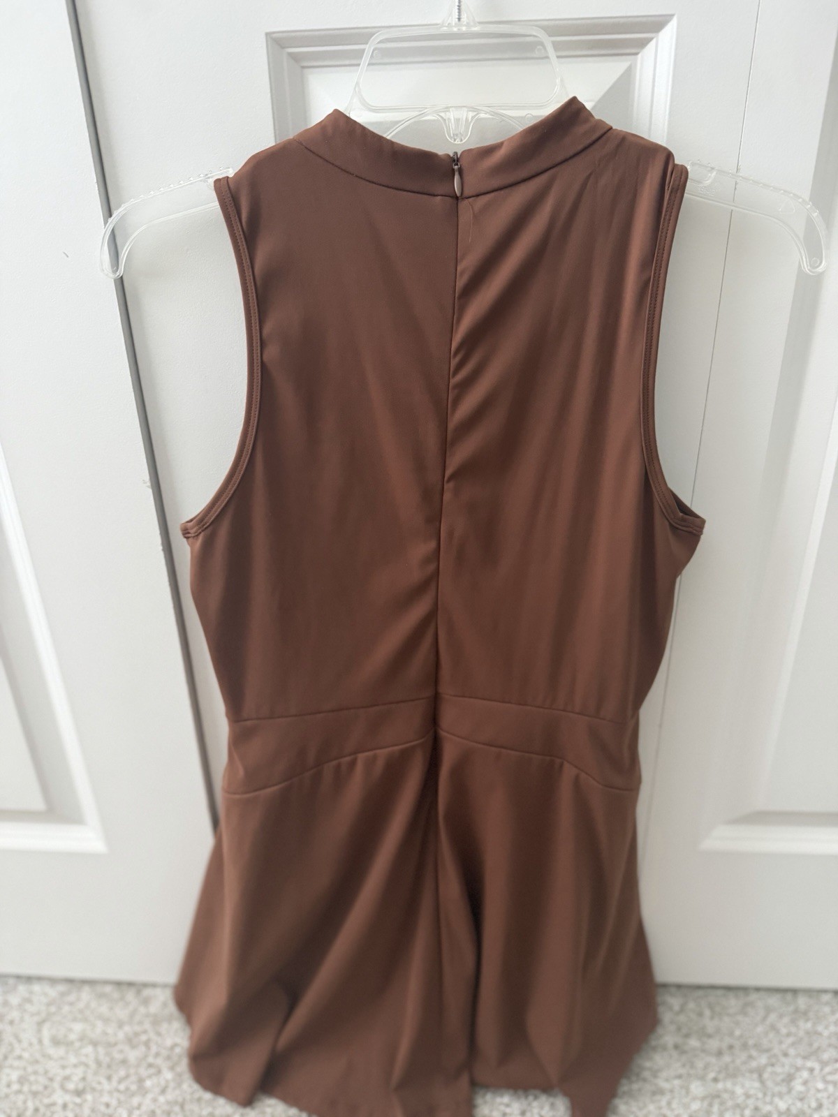 Women’s Performance Active Dress With Built-In Shorts Brown Size S