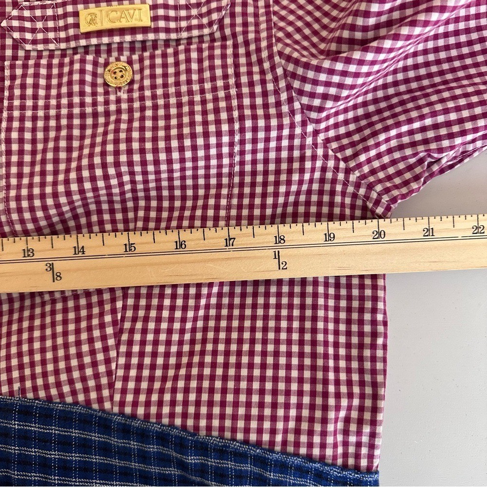 Goddess Rags Artist Made Upcycled Shirtdress Sz M Gingham Patchwork Textile
